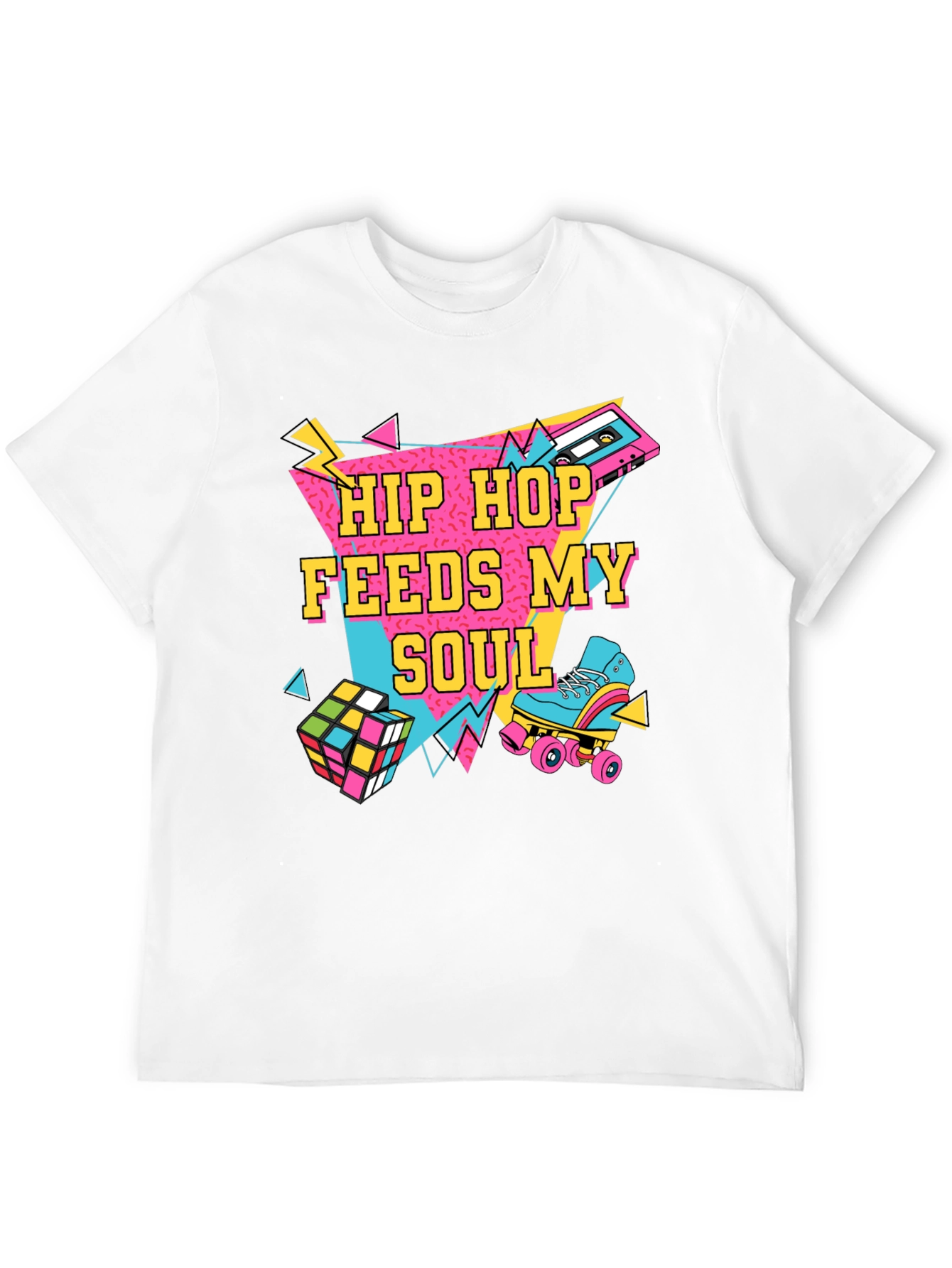 Hip Hop Feeds My Soul 80s Retro T-Shirt