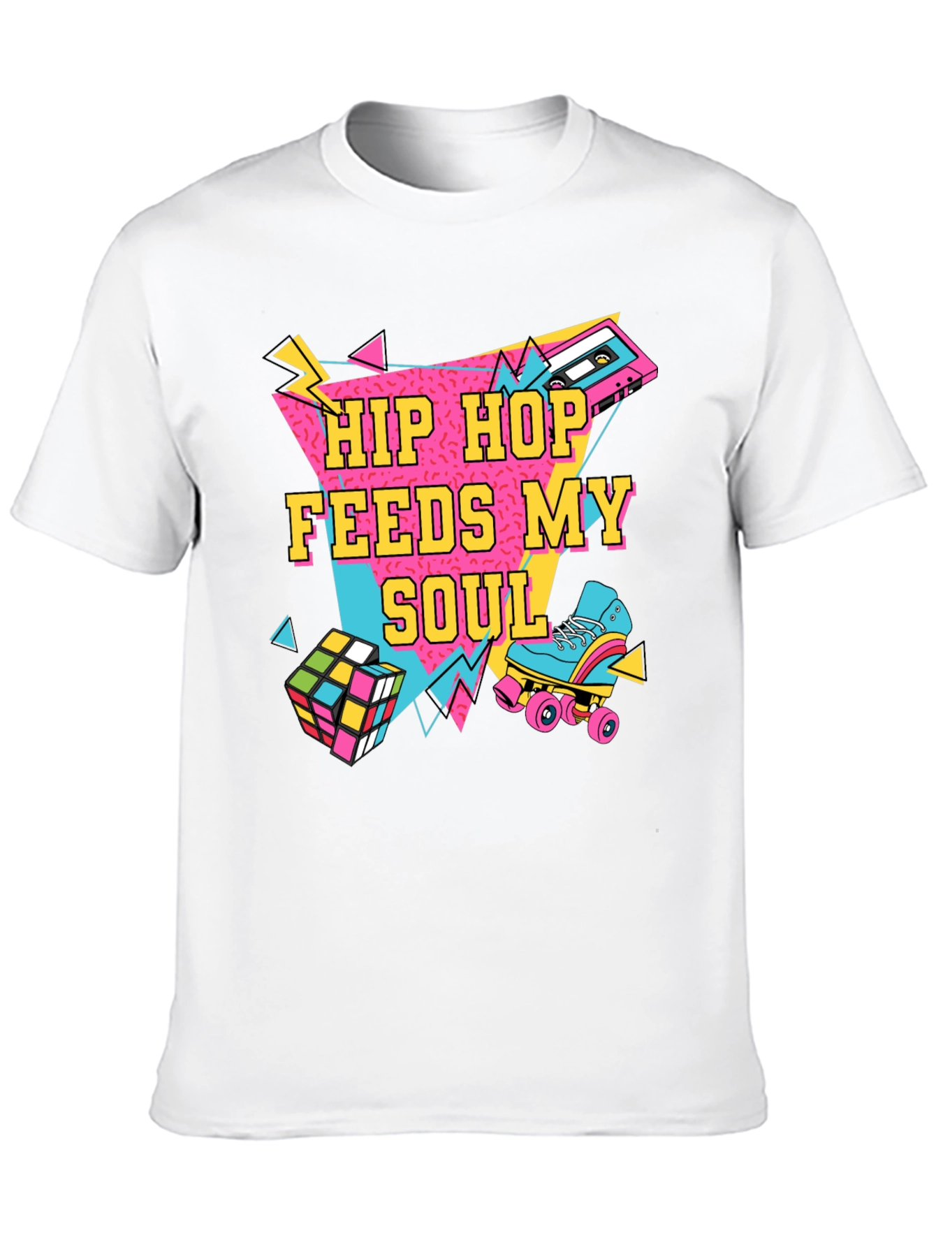Hip Hop Feeds My Soul 80s Retro T-Shirt