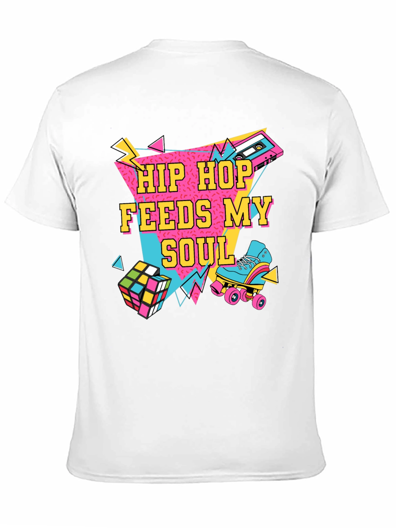 Hip Hop Feeds My Soul 80s Retro T-Shirt