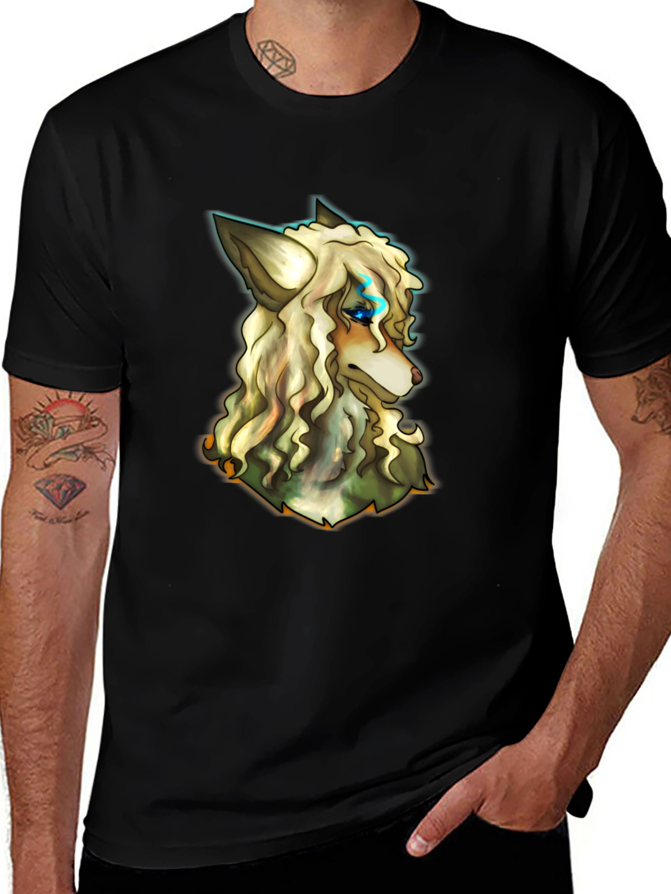 Wolf Graphic Black T-Shirt
