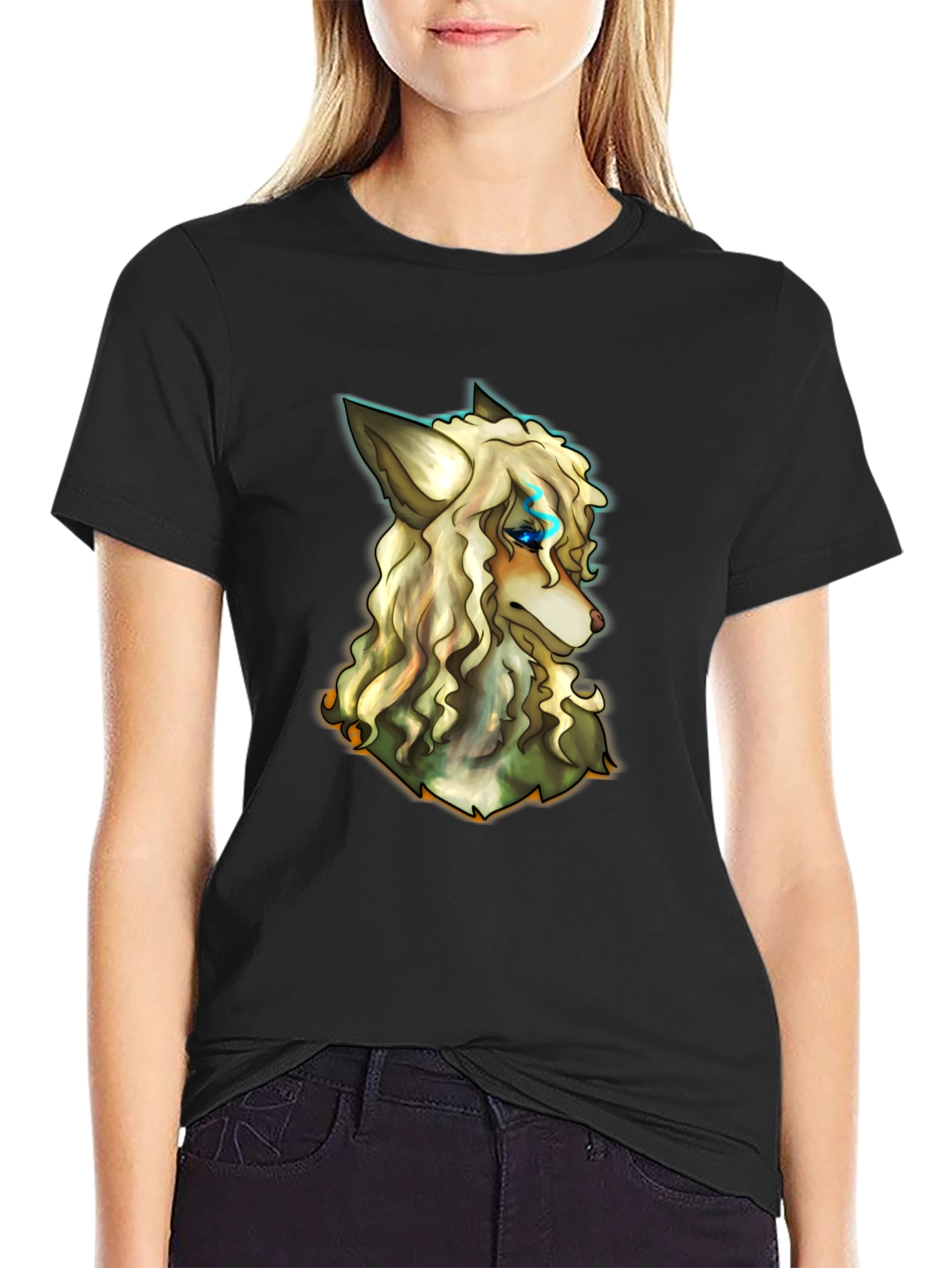 Wolf Graphic Black T-Shirt