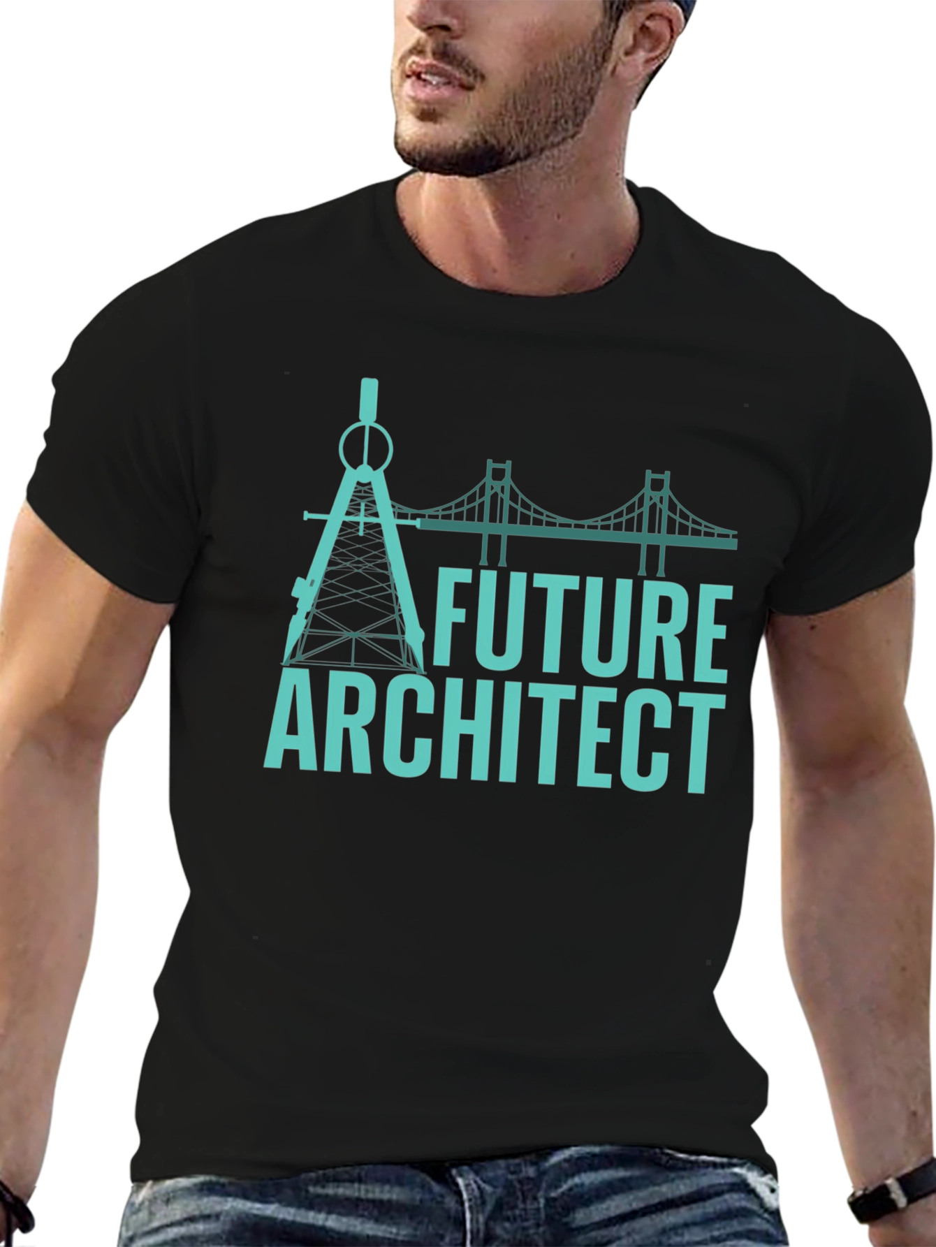 Future Architect Graphic Tee - Black