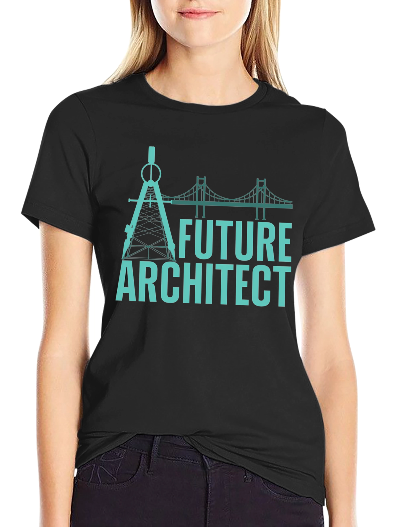 Future Architect Graphic Tee - Black