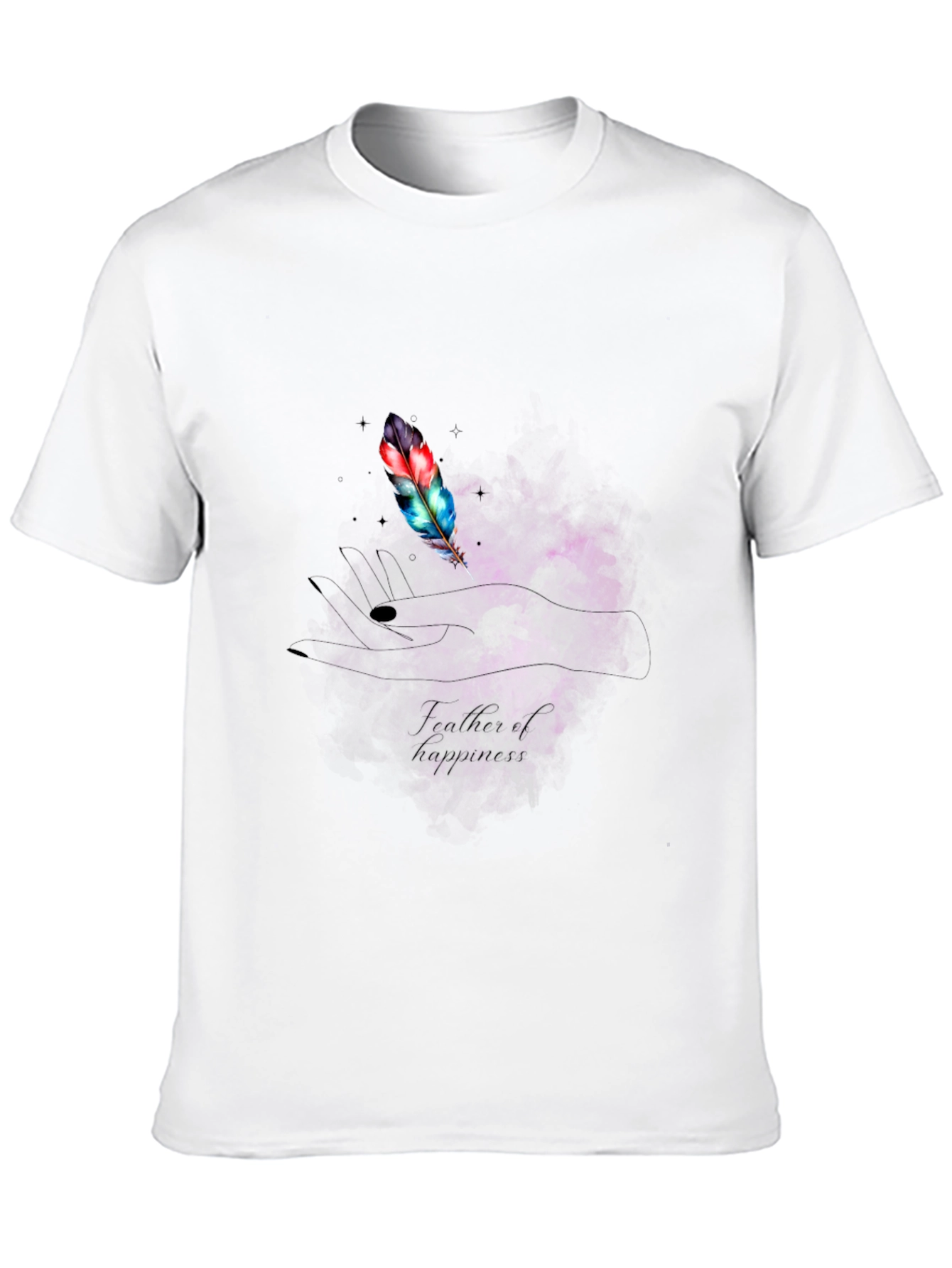 Feather of Happiness Graphic T-Shirt