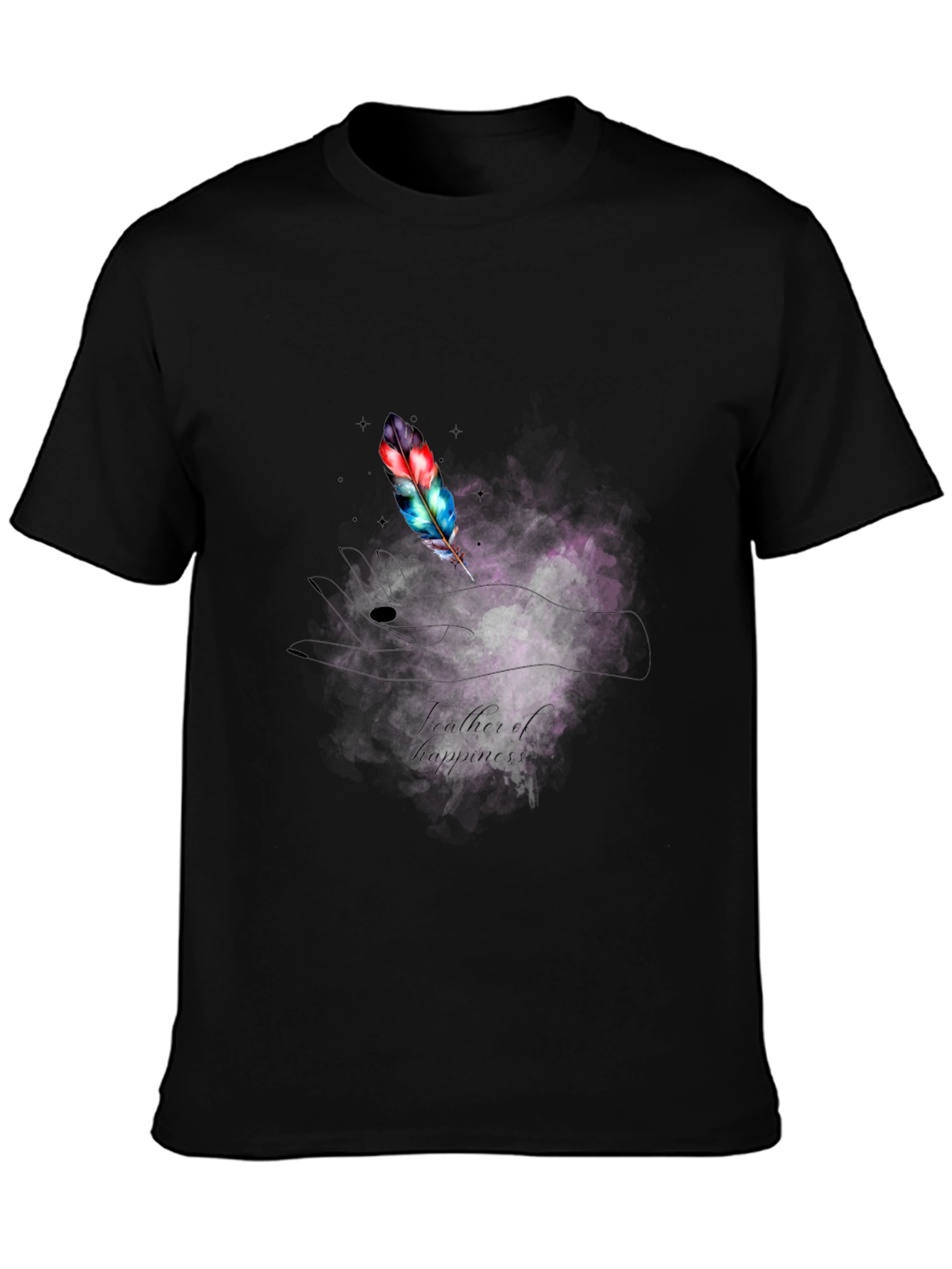 Feather of Happiness Graphic T-Shirt