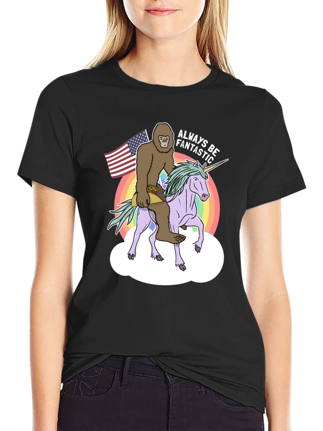Sasquatch Unicorn Always Be Fantastic T-Shirt
