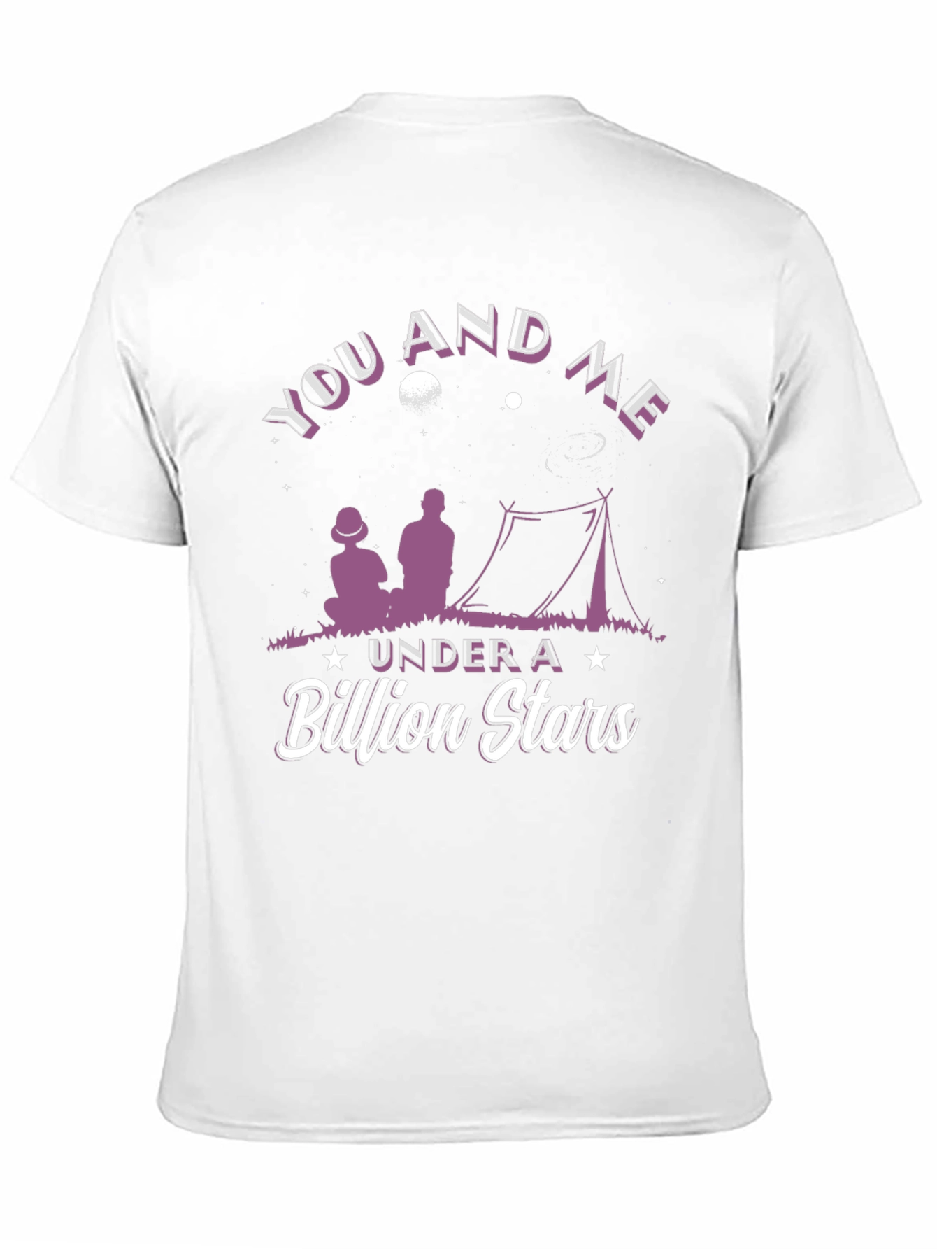 You and Me Under A Billion Stars Black T-Shirt