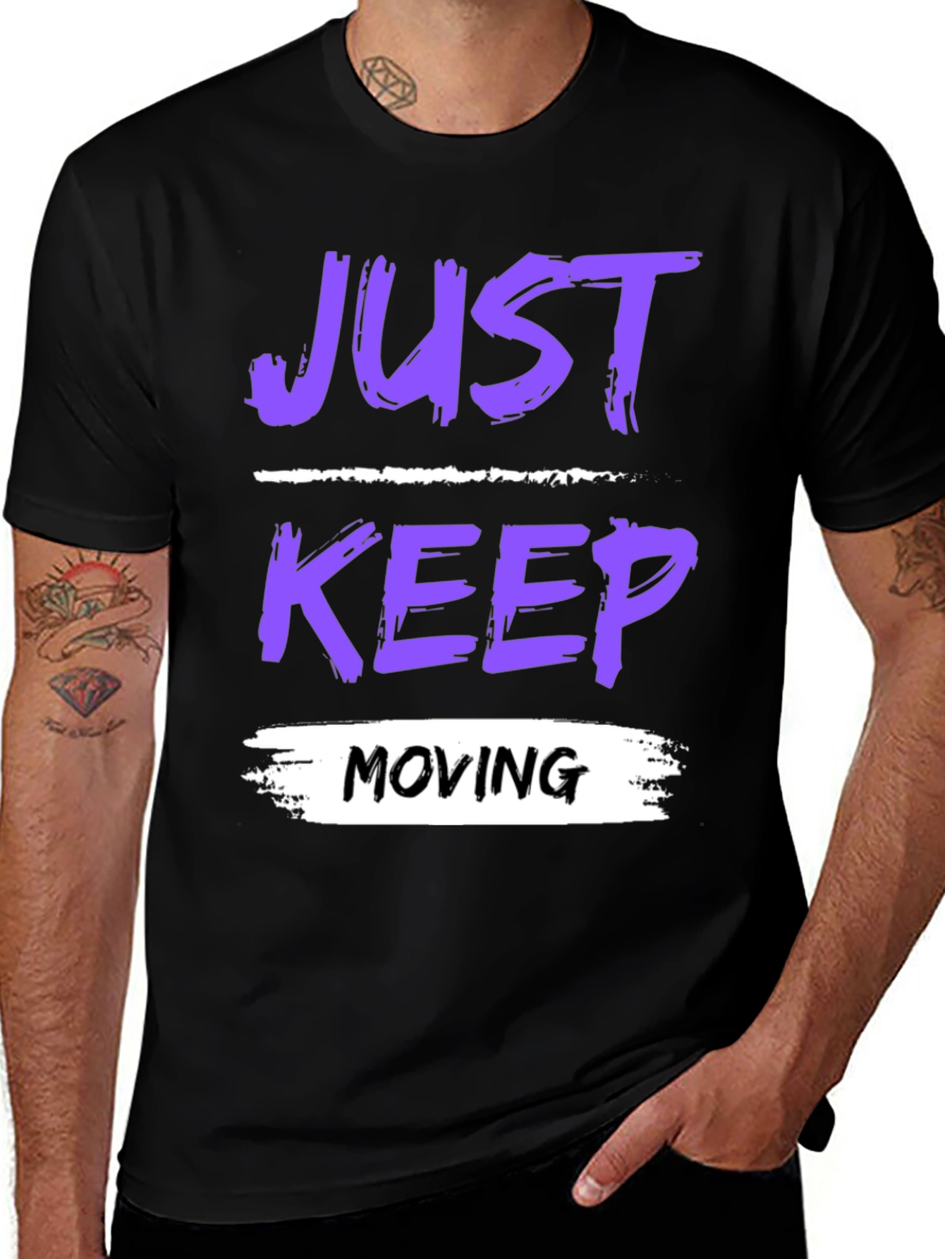 Just Keep Moving Graphic T-Shirt