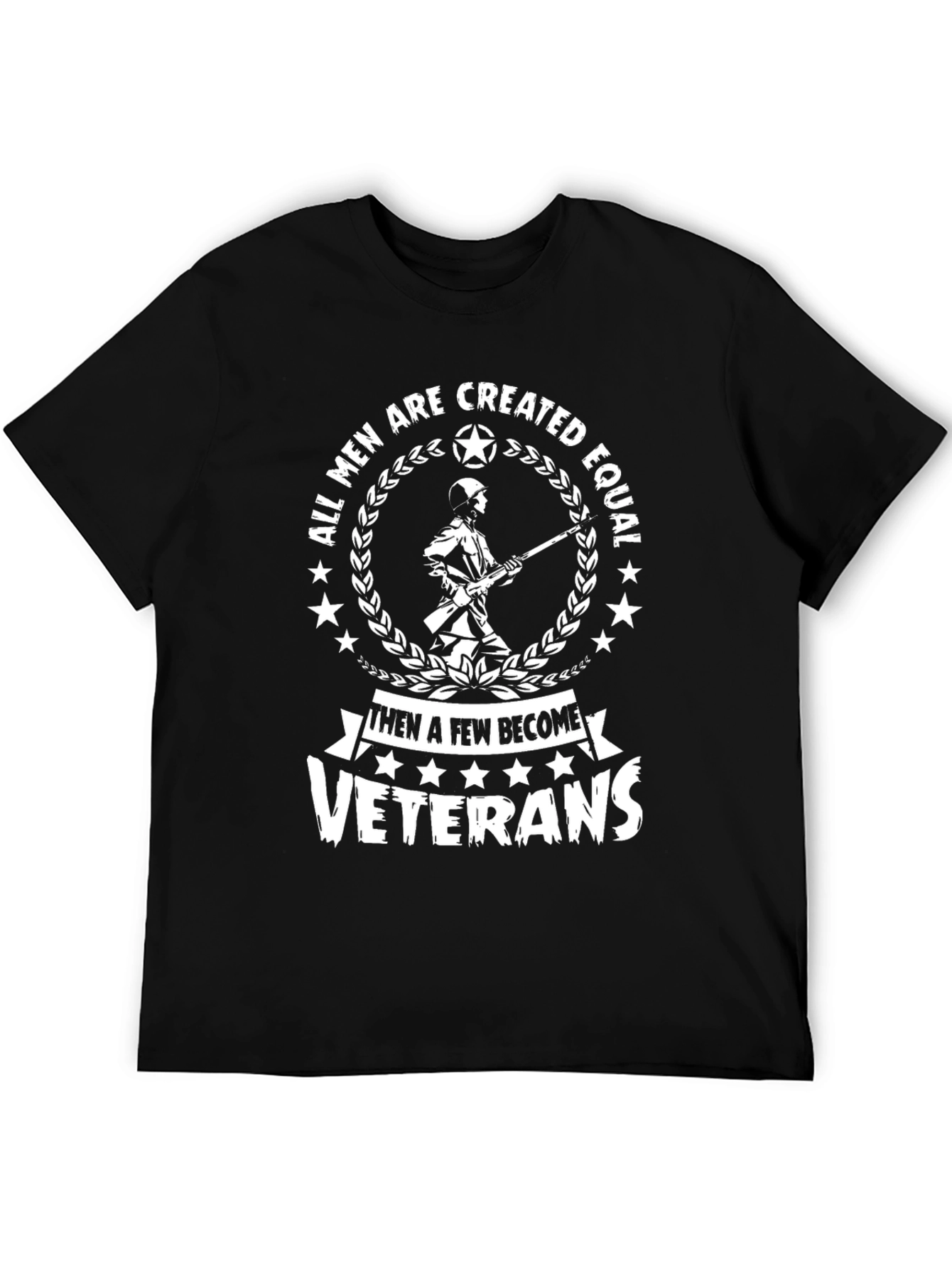 All Men Are Created Equal Veterans Graphic Tee