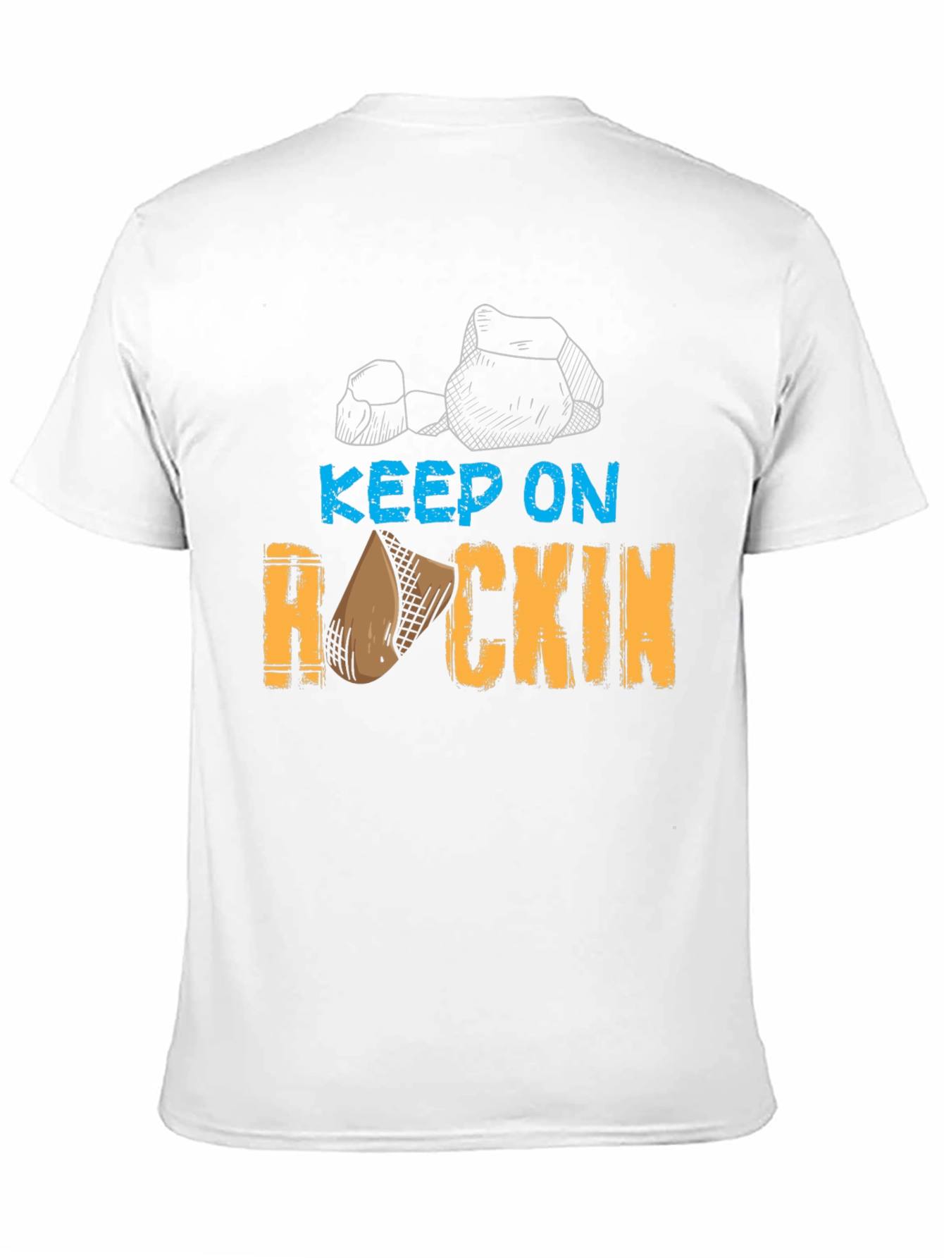Keep On Rockin T-Shirt - Casual Graphic Tee