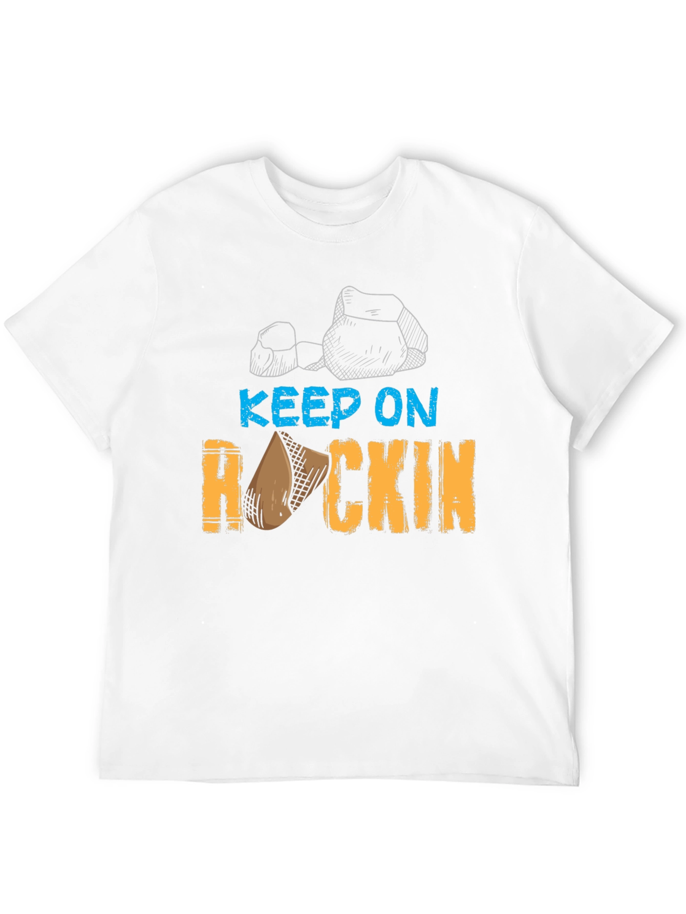 Keep On Rockin T-Shirt - Casual Graphic Tee