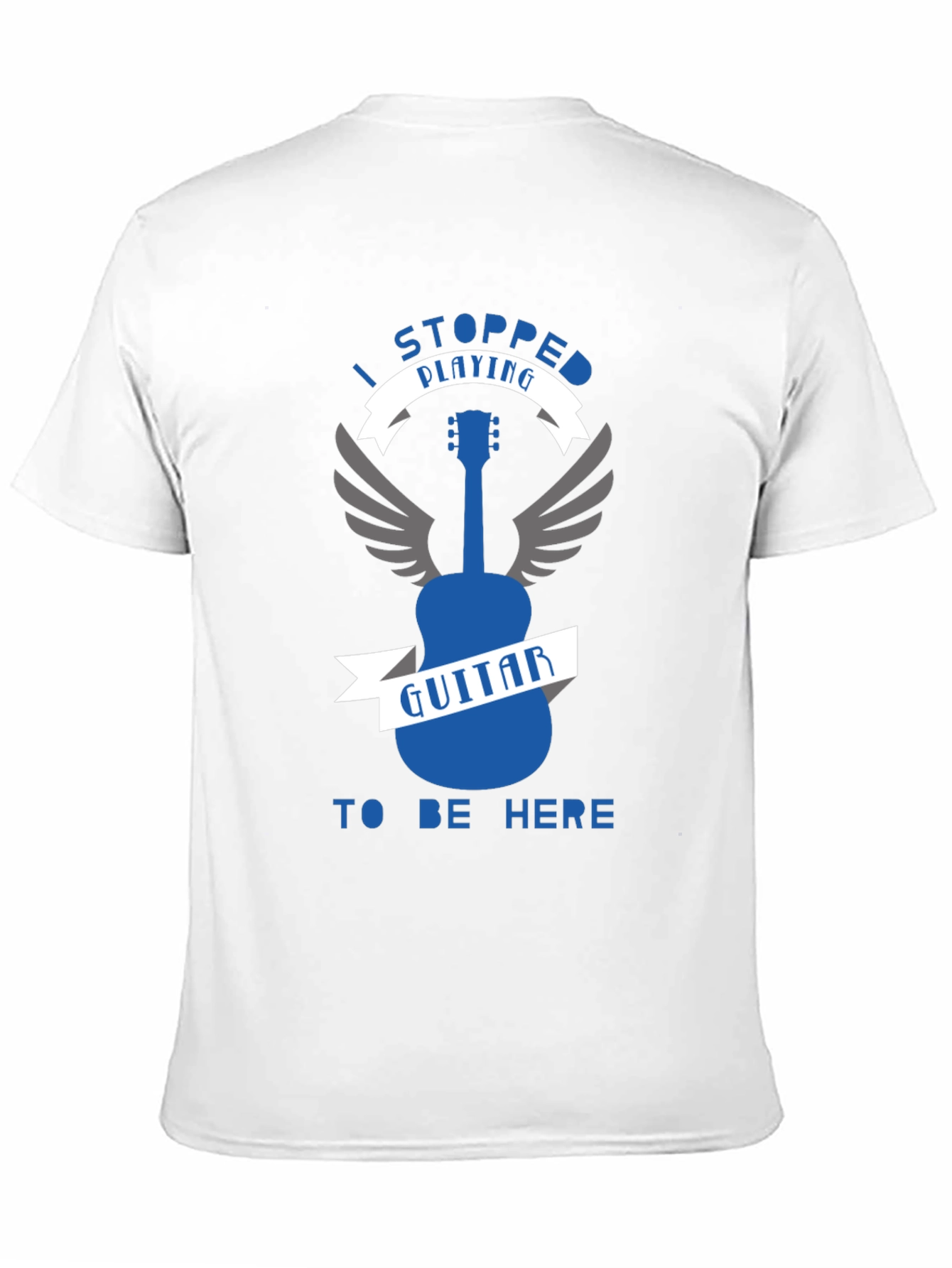 I Stopped Playing Guitar T-Shirt - Funny Musician Tee
