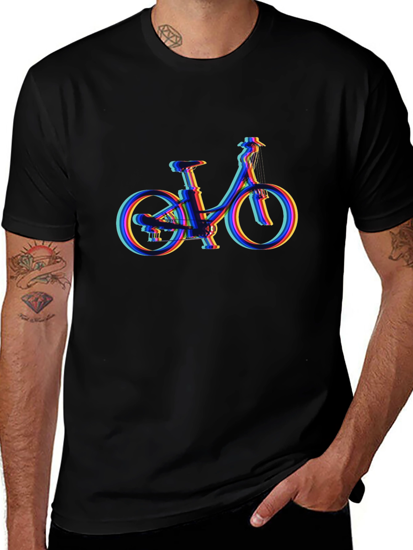 Abstract Bicycle Graphic Tee