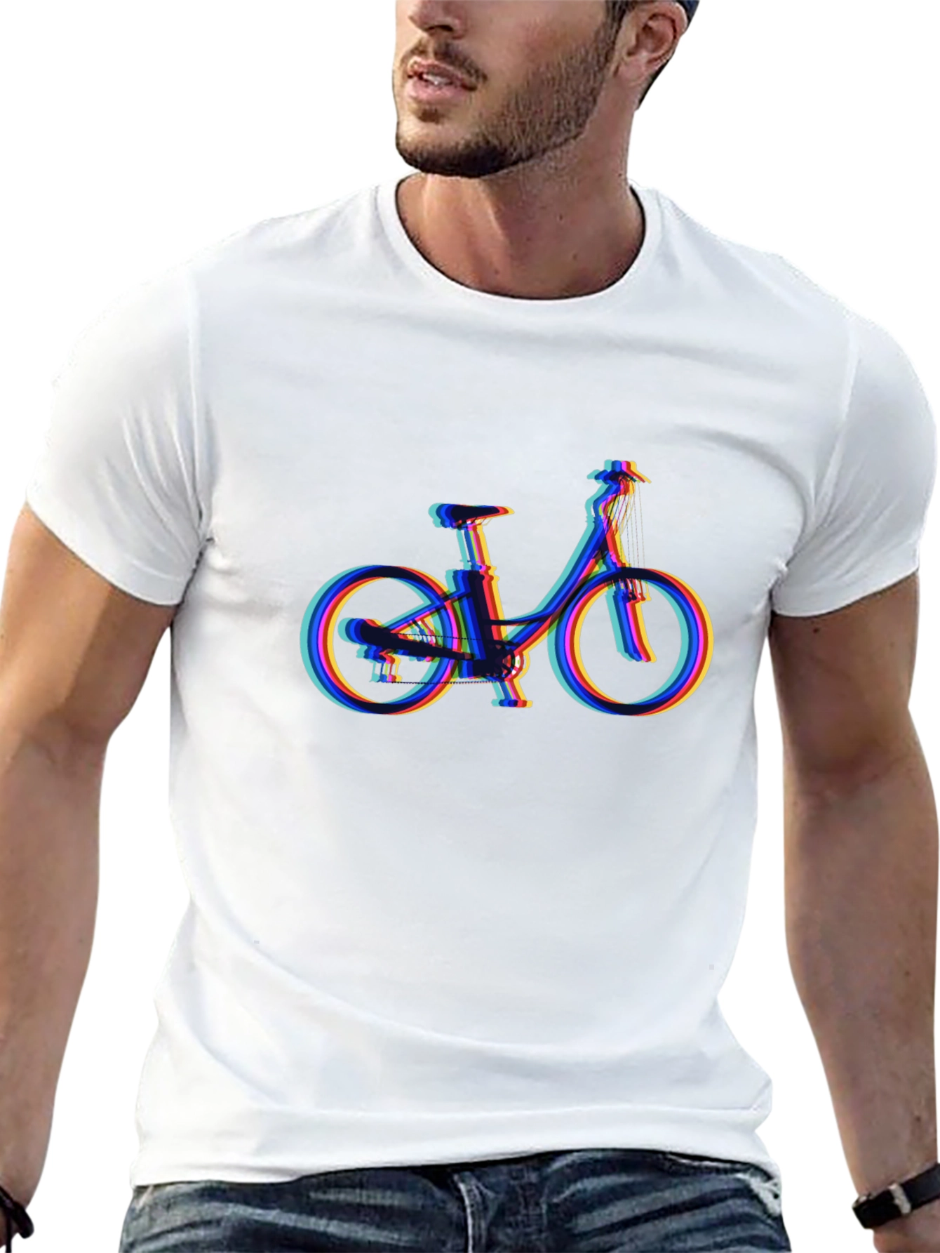 Abstract Bicycle Graphic Tee