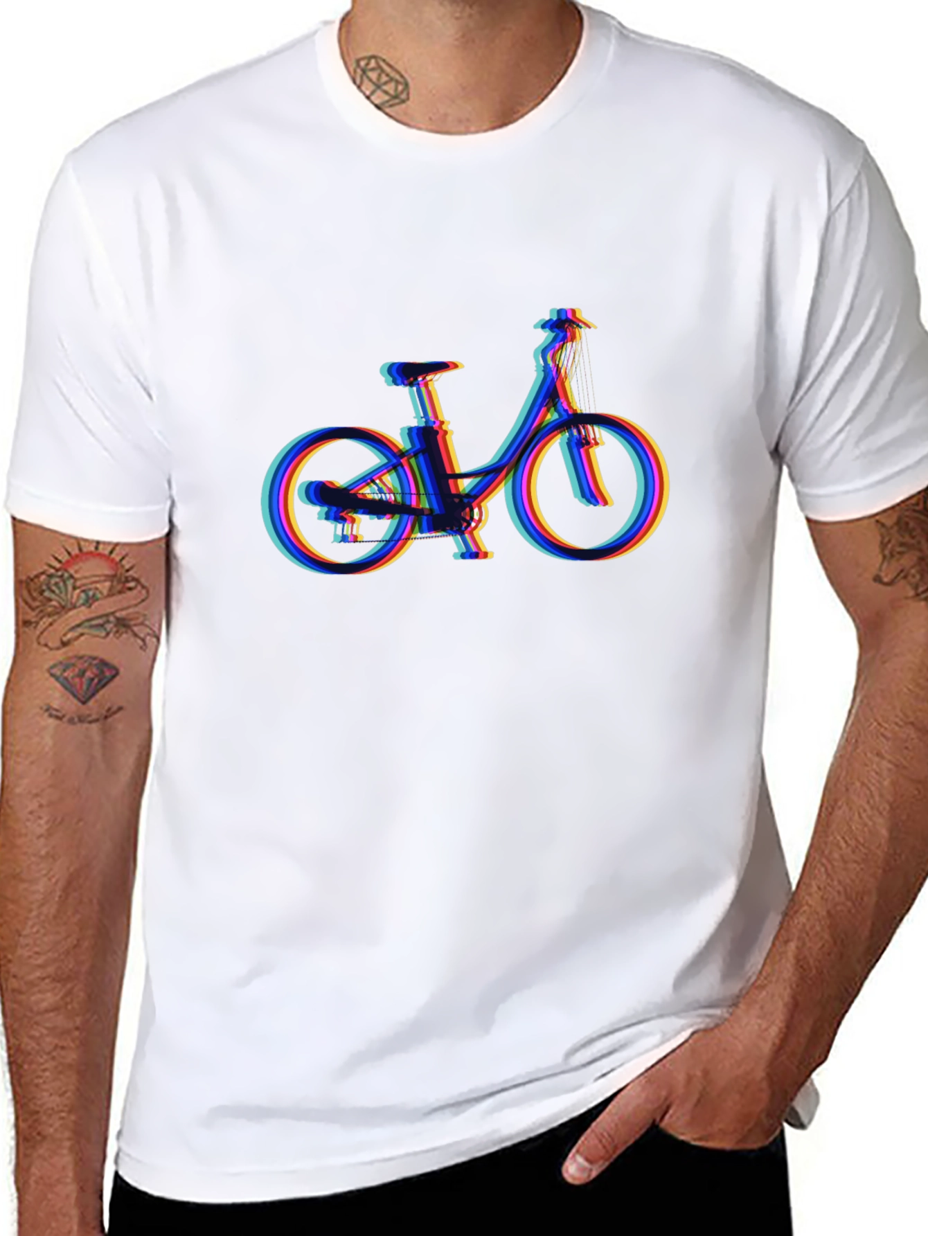 Abstract Bicycle Graphic Tee