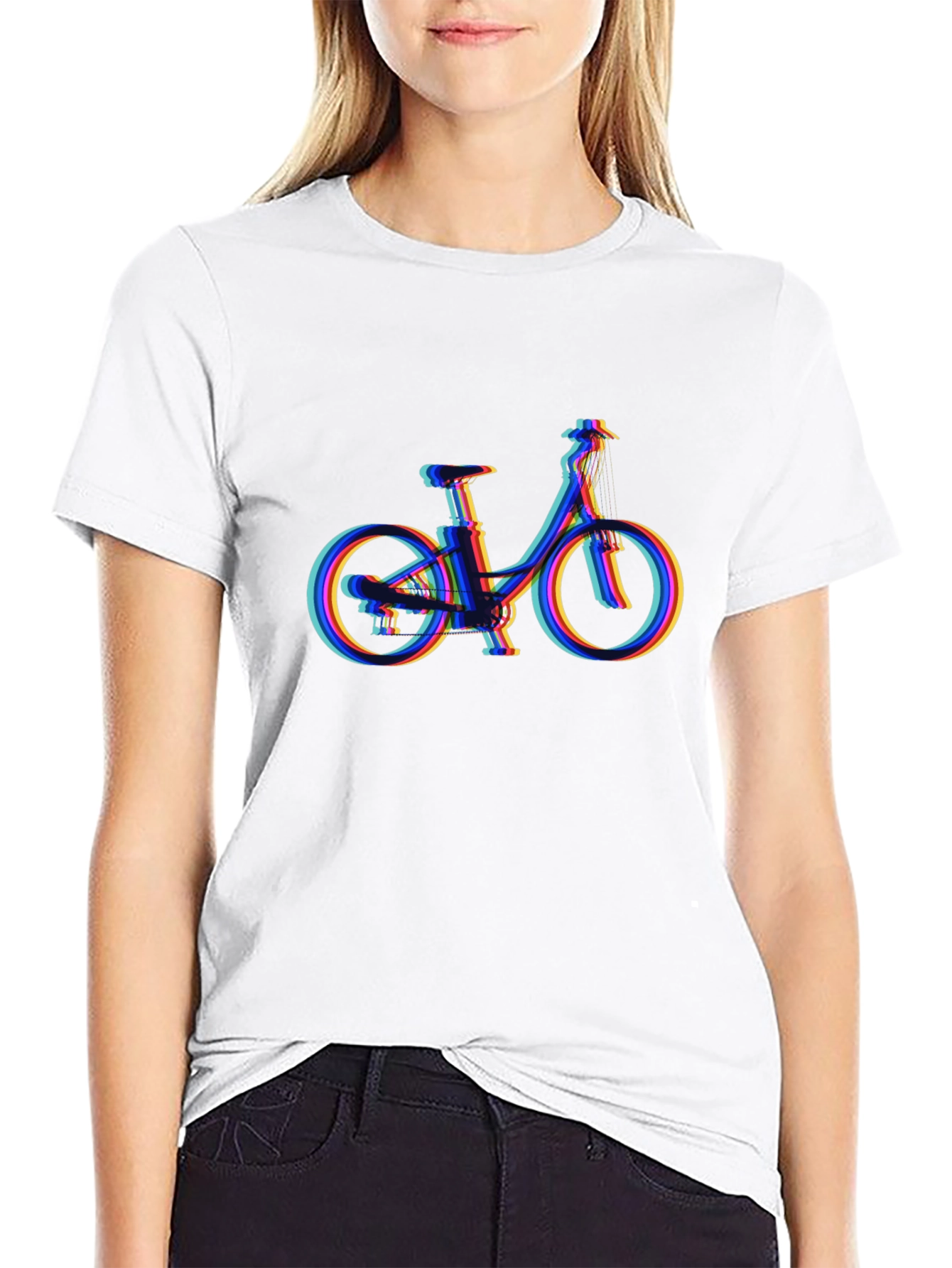 Abstract Bicycle Graphic Tee