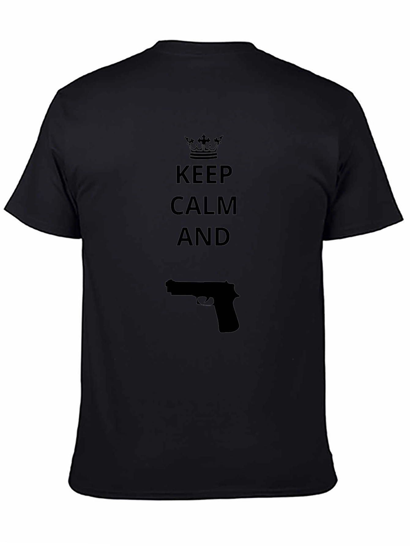 Keep Calm Gun T-Shirt - Edgy Novelty Design
