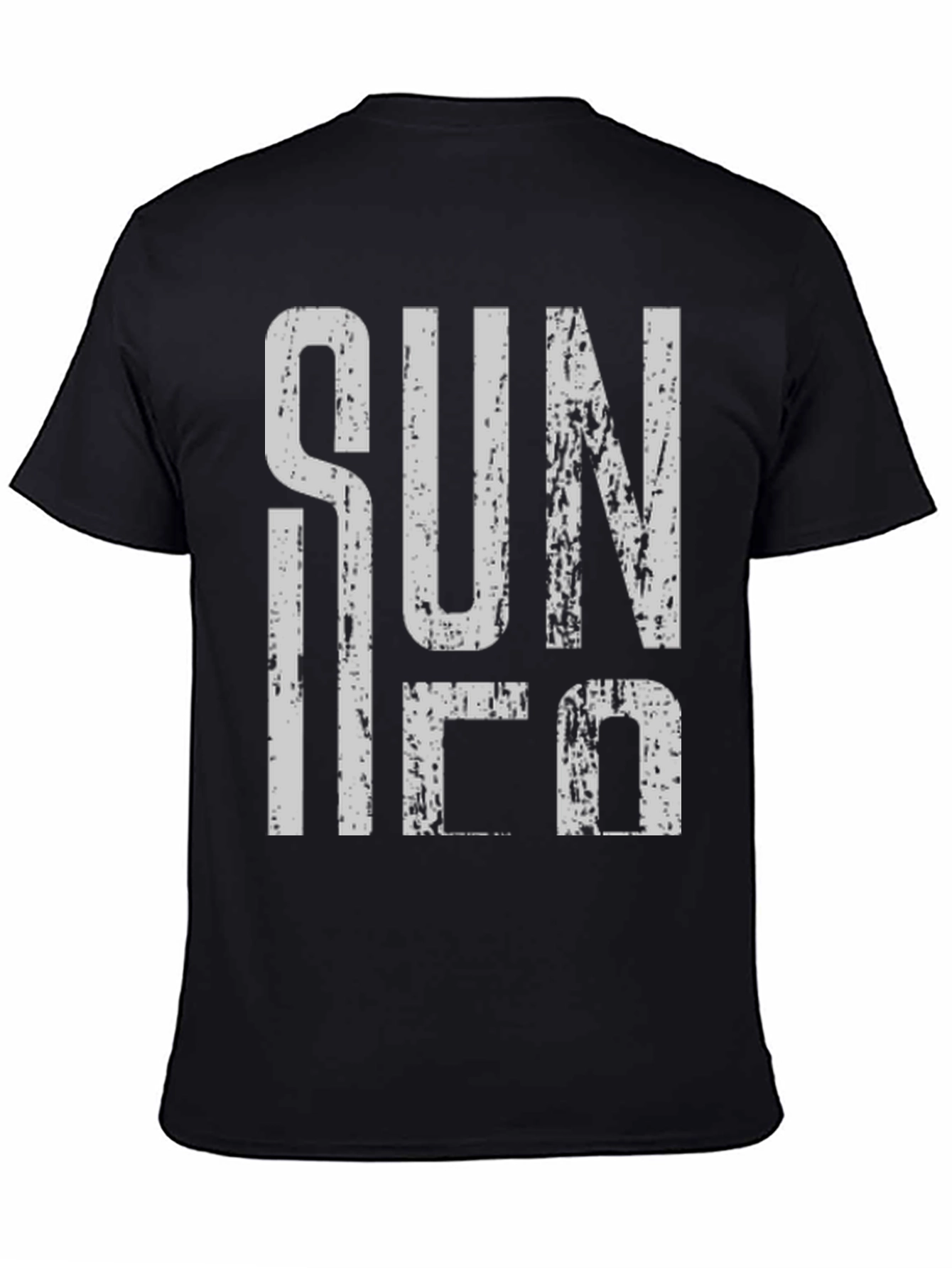 Sun Ra Distressed Graphic T-Shirt - Black