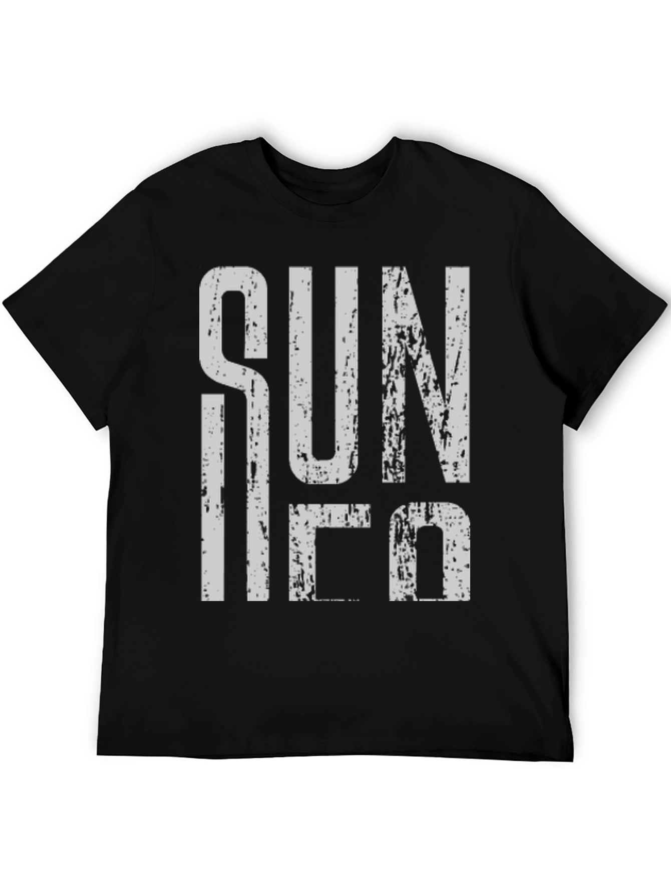 Sun Ra Distressed Graphic T-Shirt - Black