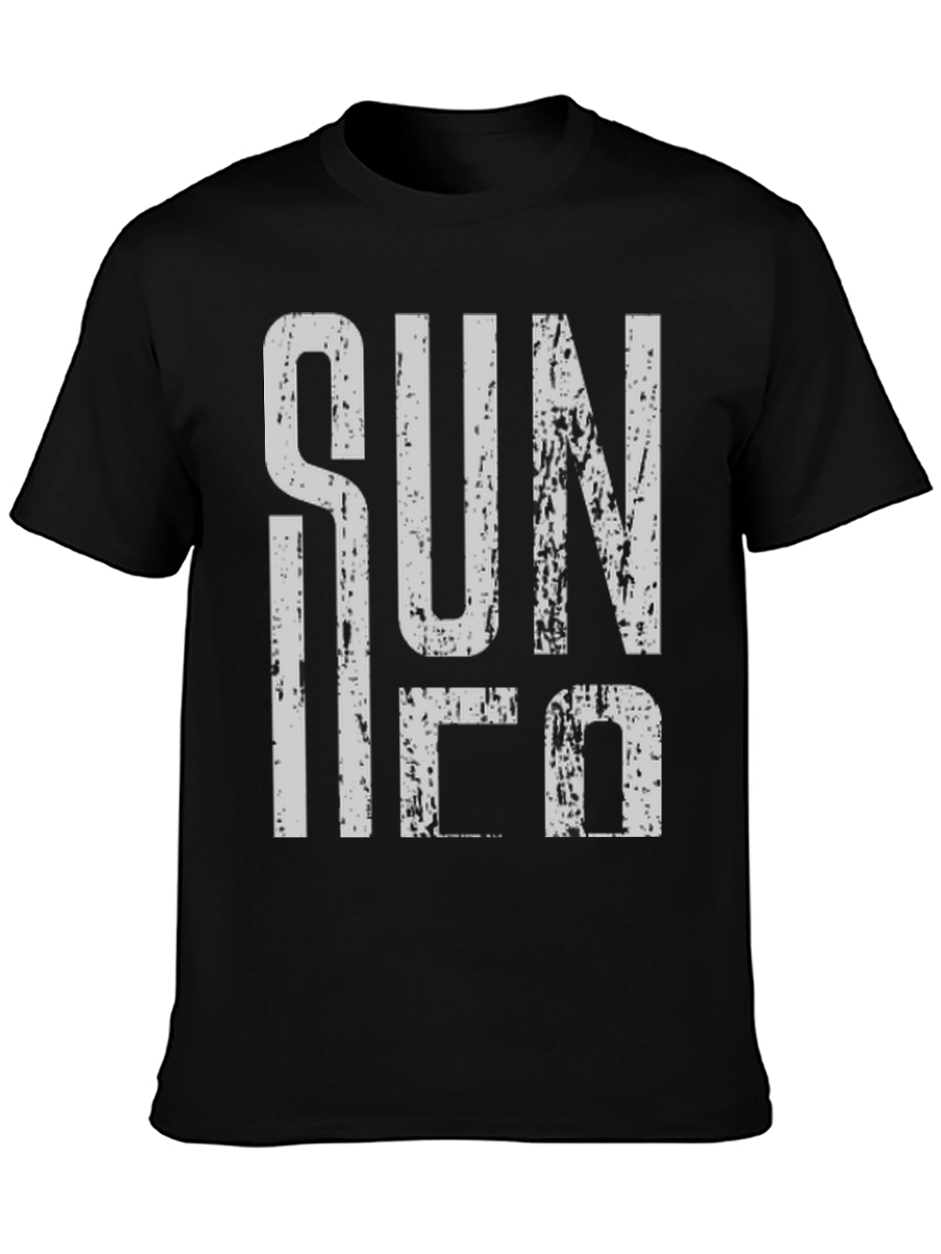 Sun Ra Distressed Graphic T-Shirt - Black