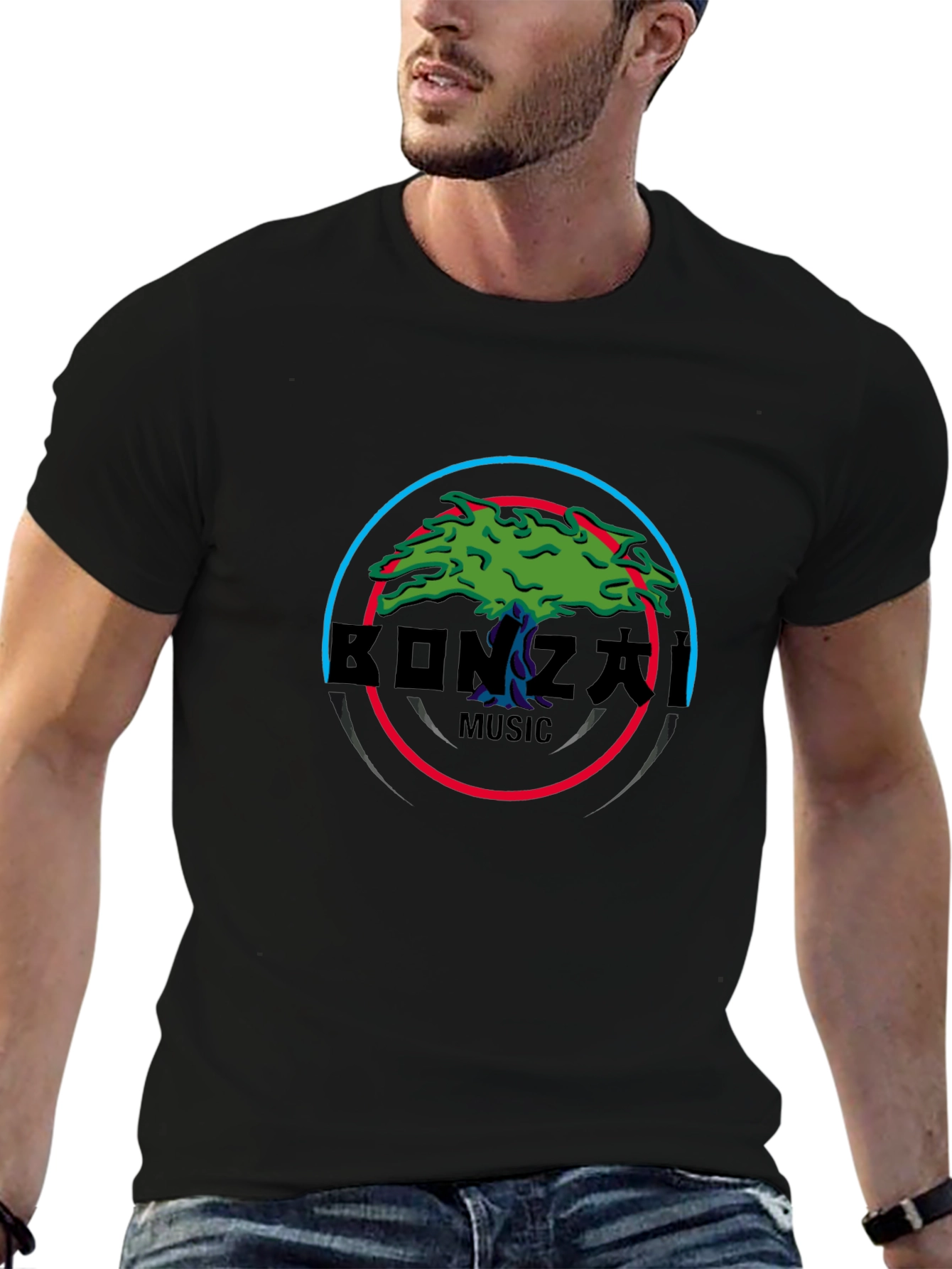 Bonzai Music Black T-Shirt