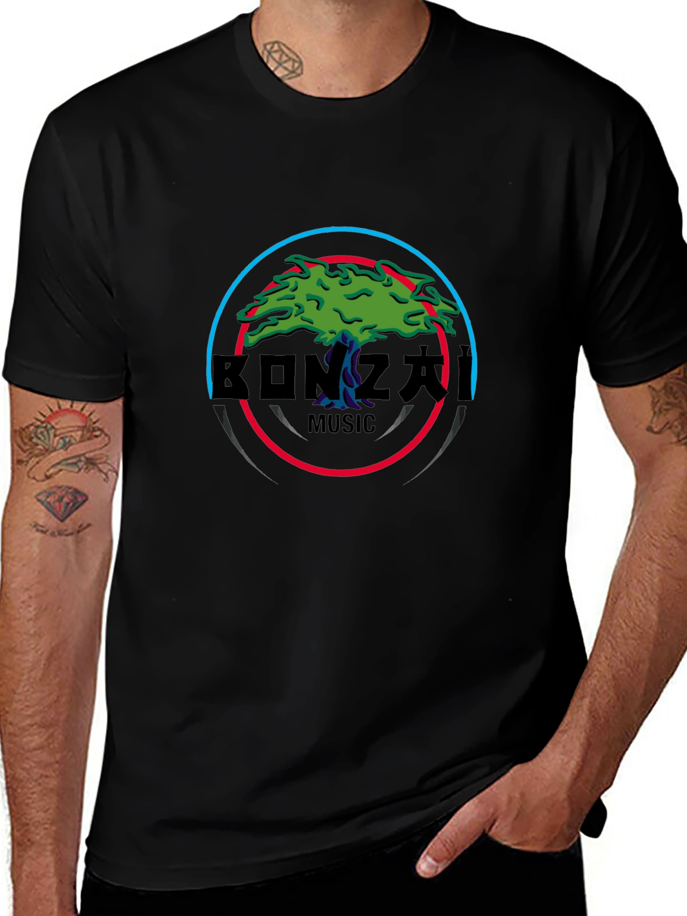 Bonzai Music Black T-Shirt