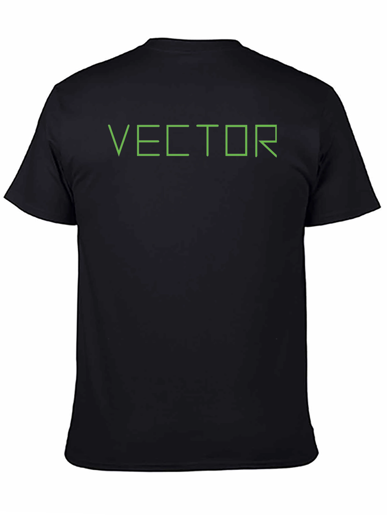 Vector Graphic Print Black T-Shirt