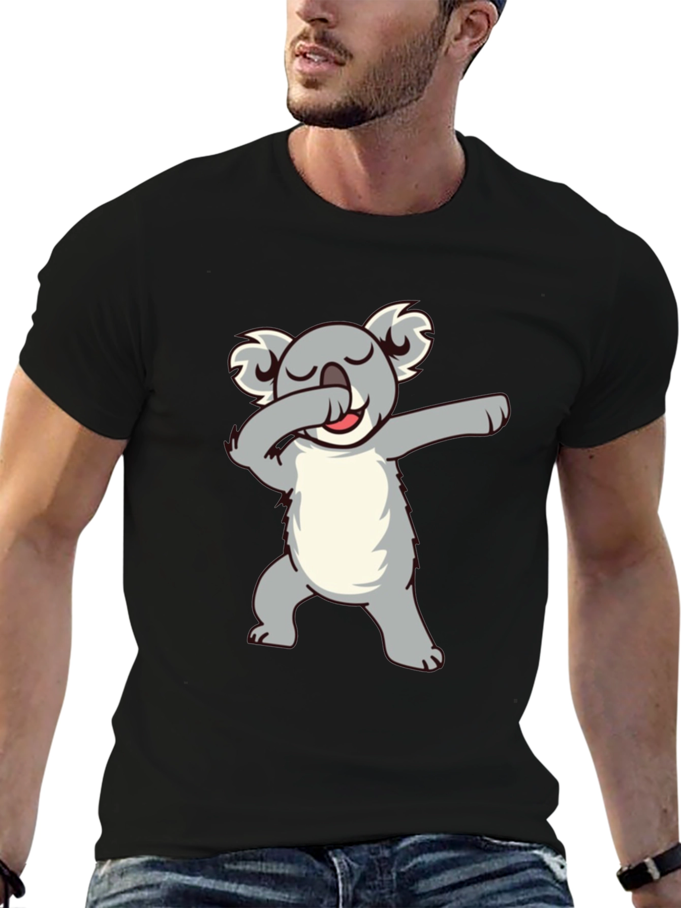 Dabbing Koala Graphic Tee - Trendy Unisex T-Shirt