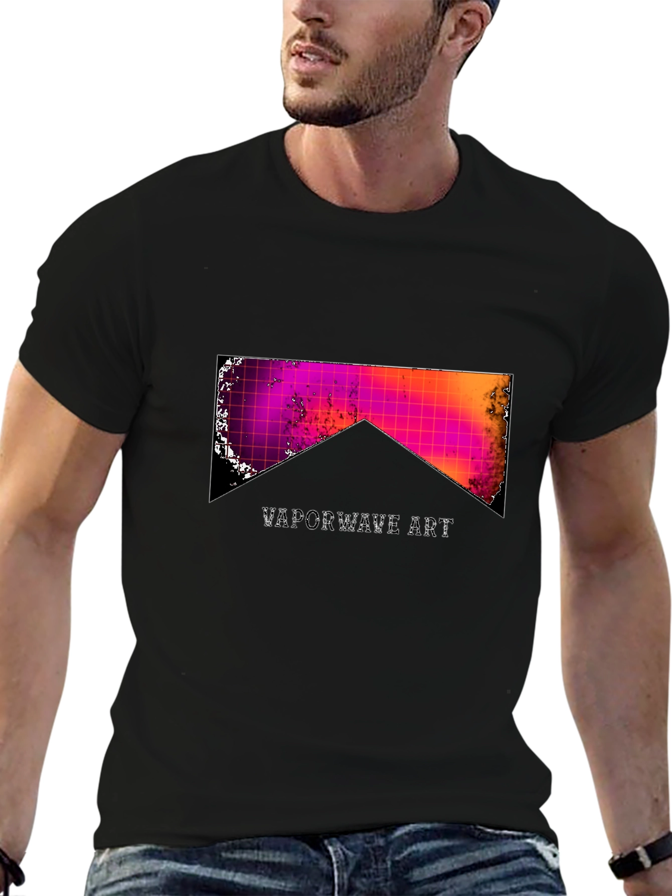 Vaporwave Art Graphic Tee - Retro Aesthetic T-Shirt