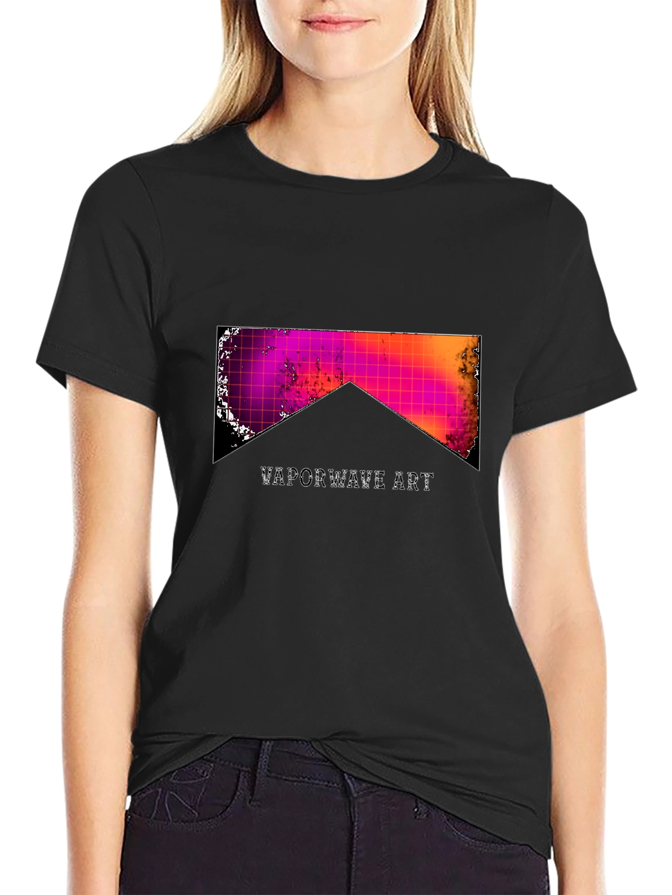Vaporwave Art Graphic Tee - Retro Aesthetic T-Shirt