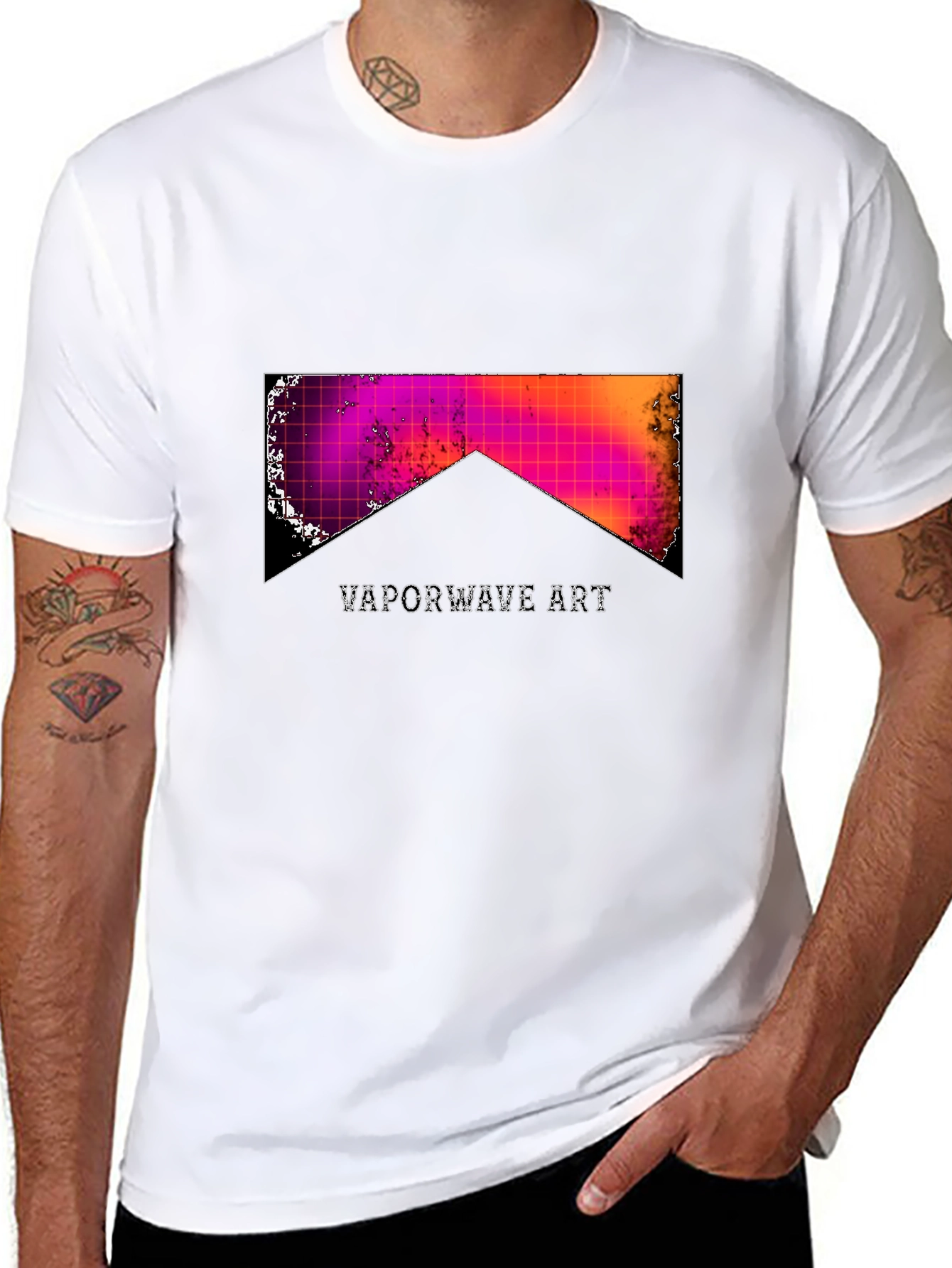 Vaporwave Art Graphic Tee - Retro Aesthetic T-Shirt