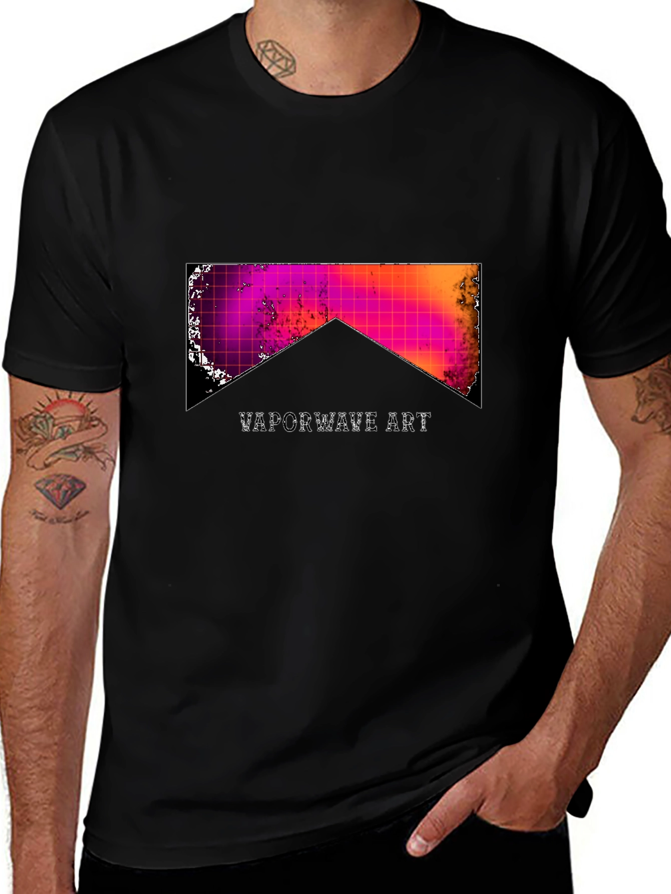 Vaporwave Art Graphic Tee - Retro Aesthetic T-Shirt