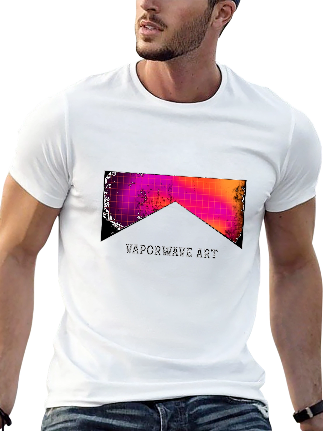 Vaporwave Art Graphic Tee - Retro Aesthetic T-Shirt