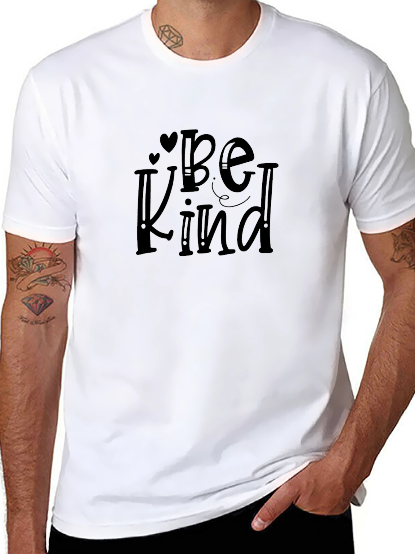 Be Kind Graphic Tee - Black Short Sleeve