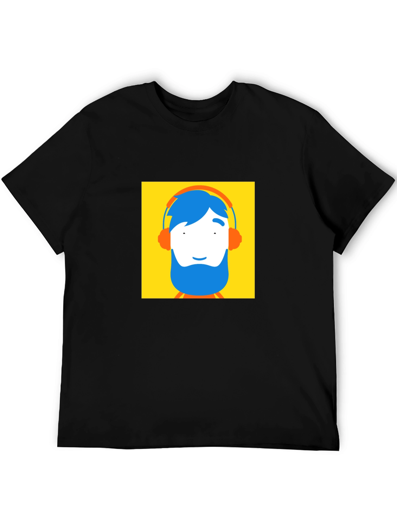 Funky Cartoon Graphic Black T-Shirt