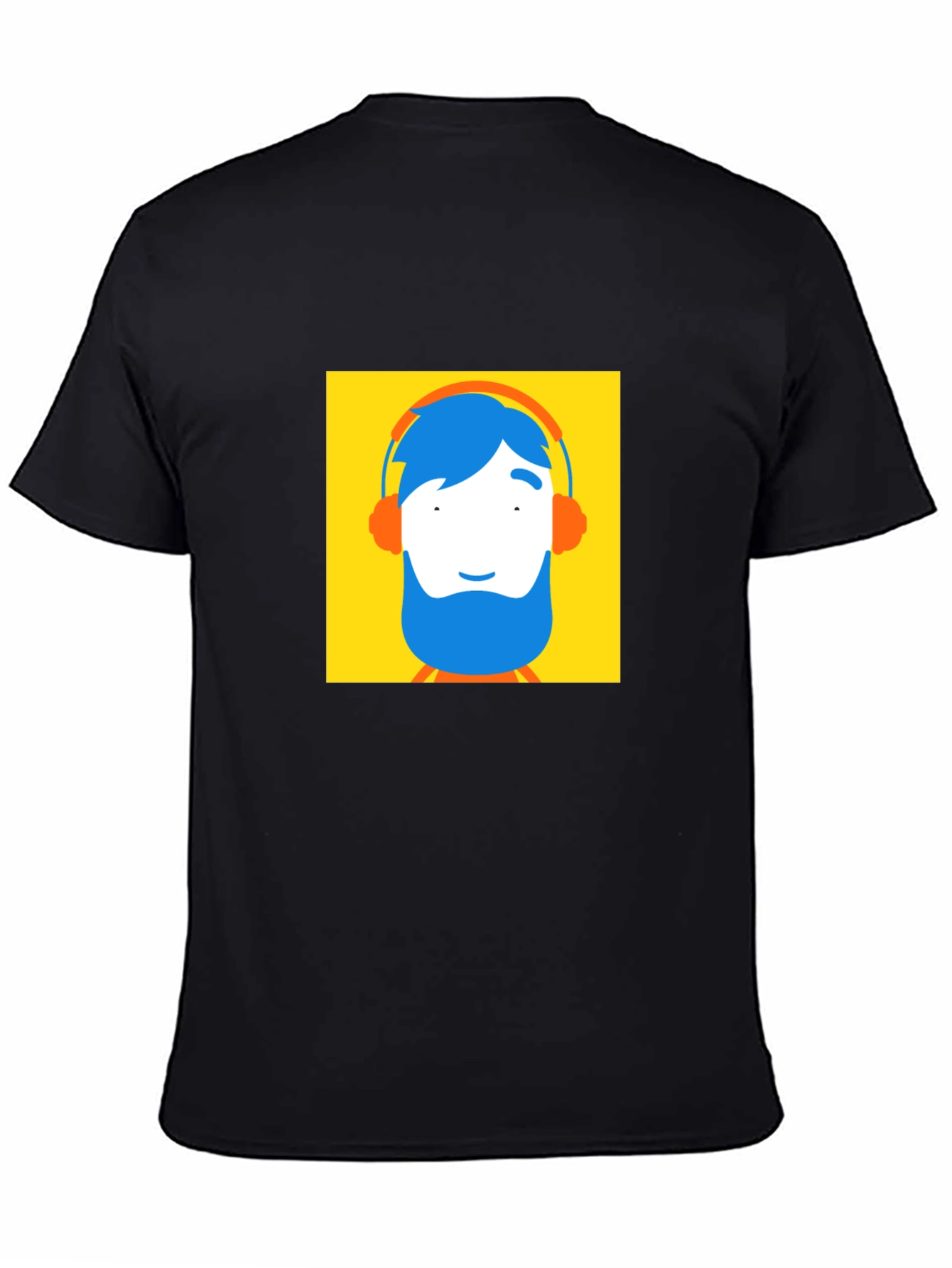 Funky Cartoon Graphic Black T-Shirt