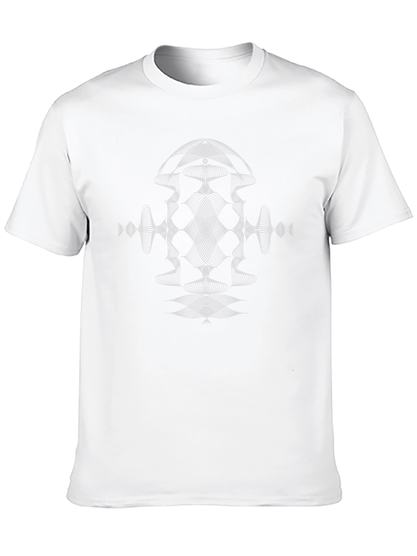 Abstract Geometric Graphic Black T-Shirt