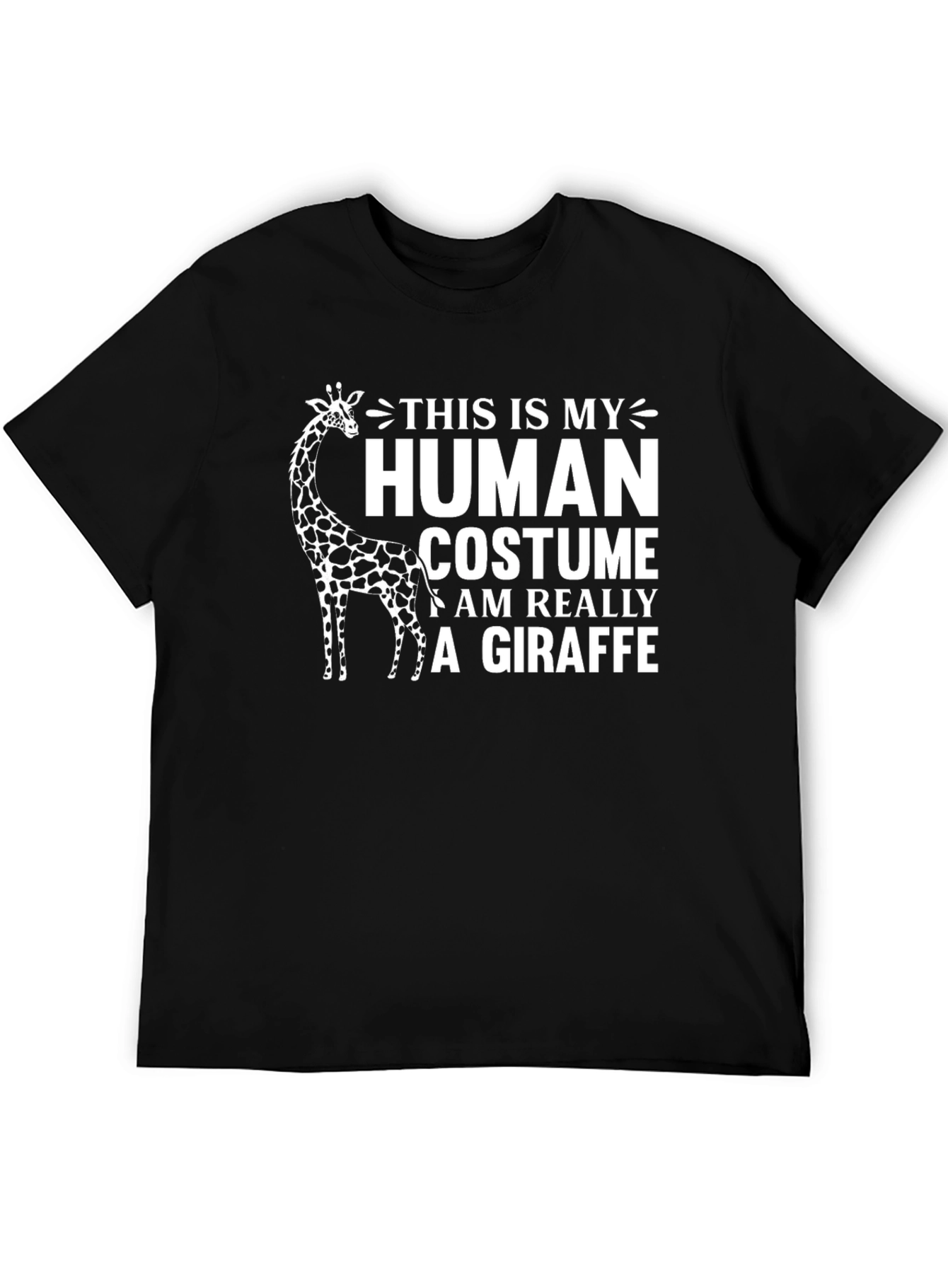 Giraffe Human Costume Novelty Graphic T-Shirt