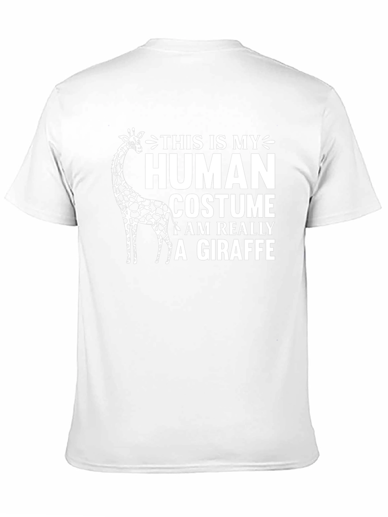 Giraffe Human Costume Novelty Graphic T-Shirt