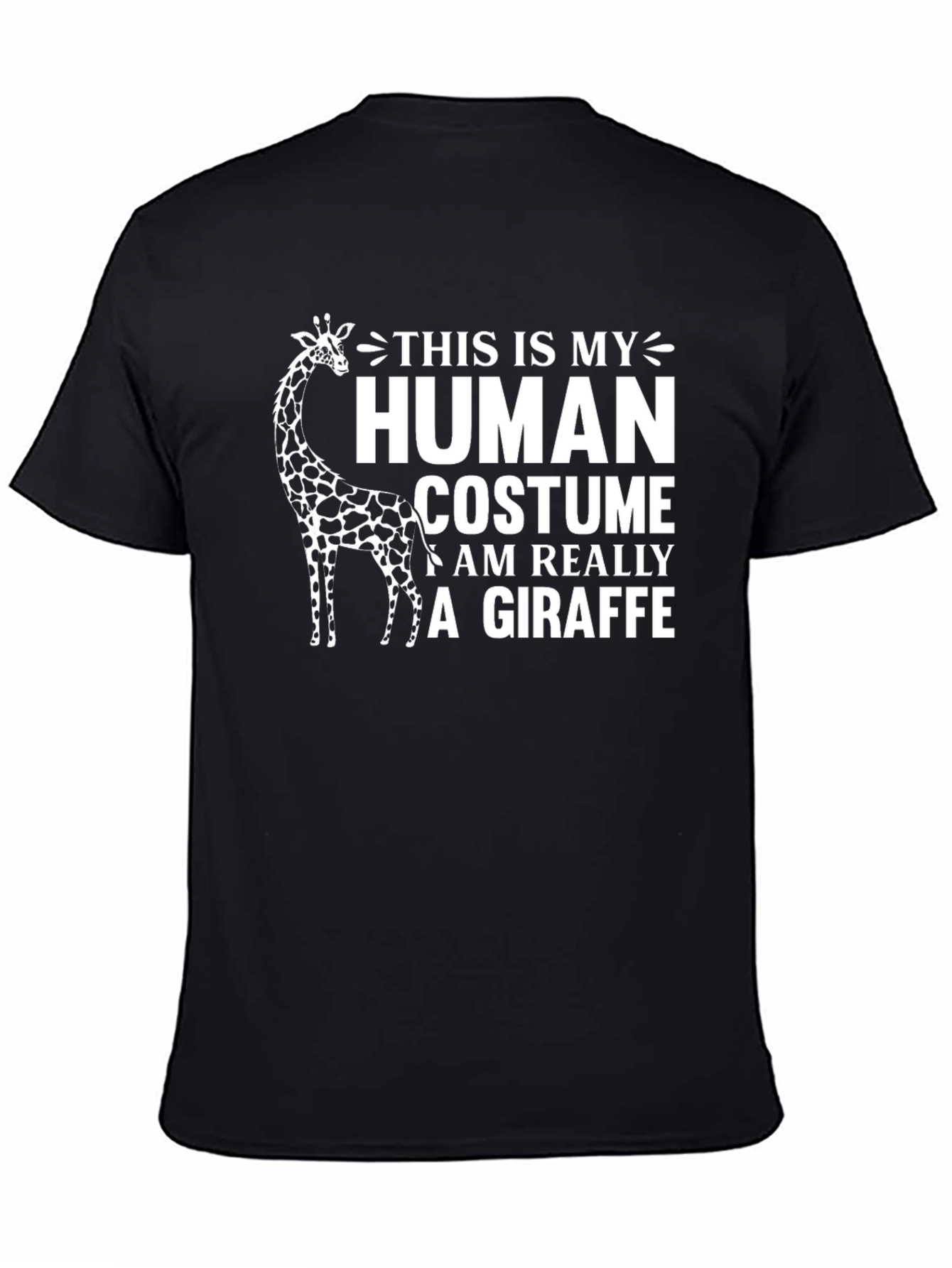 Giraffe Human Costume Novelty Graphic T-Shirt