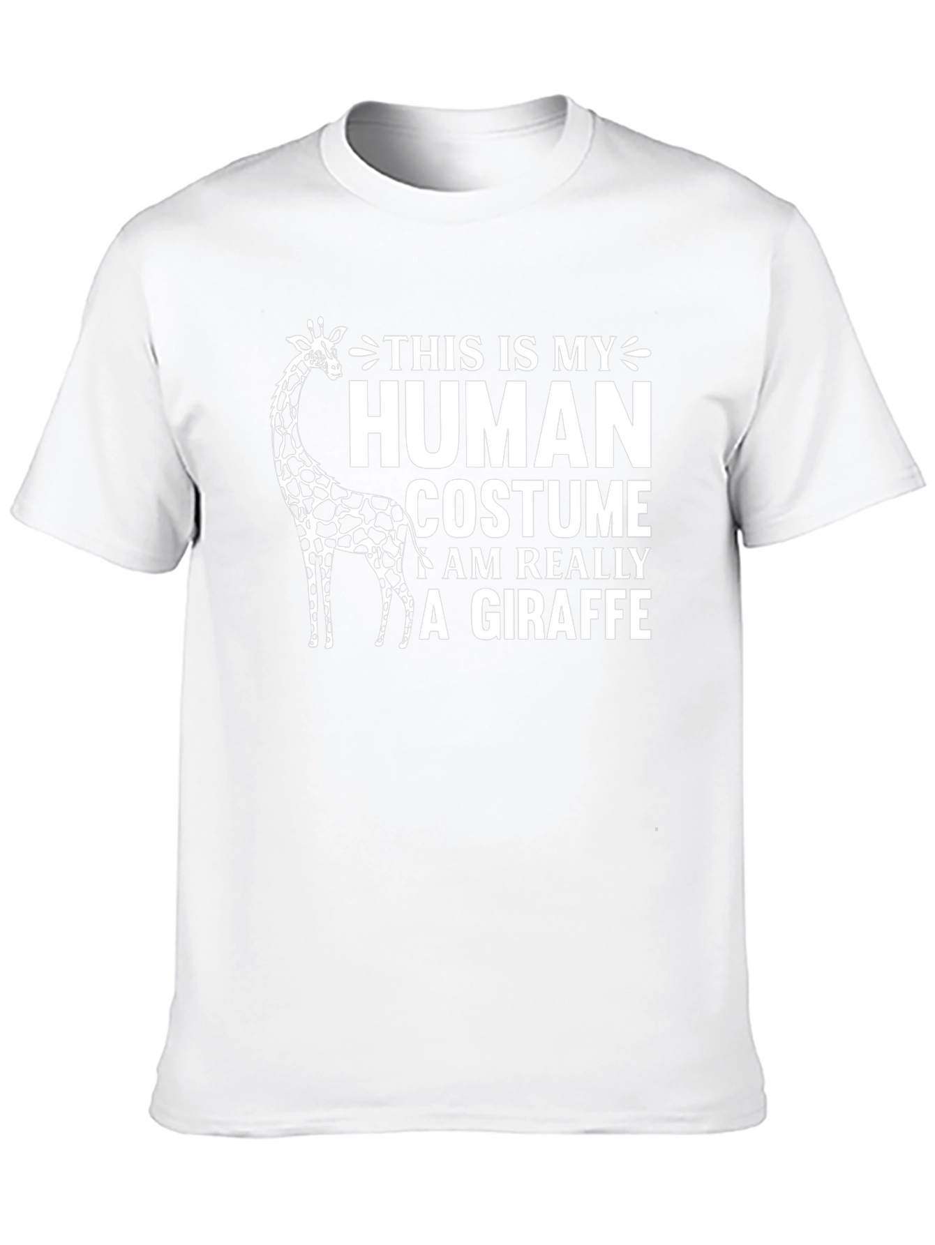Giraffe Human Costume Novelty Graphic T-Shirt