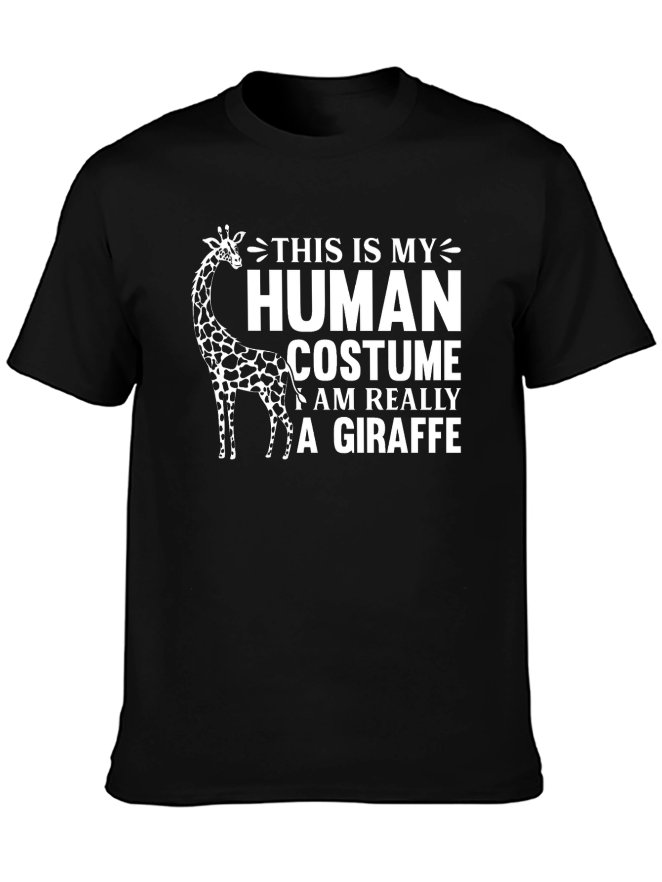 Giraffe Human Costume Novelty Graphic T-Shirt