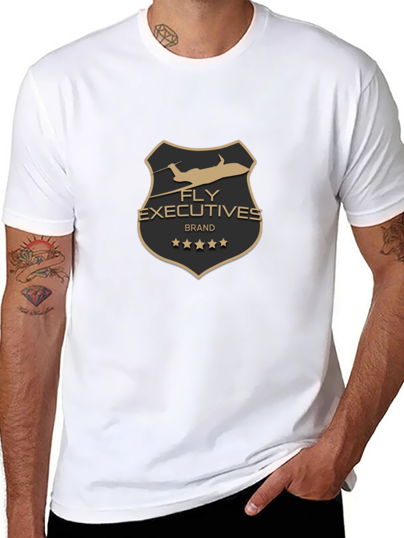 Fly Executives Brand Black T-Shirt