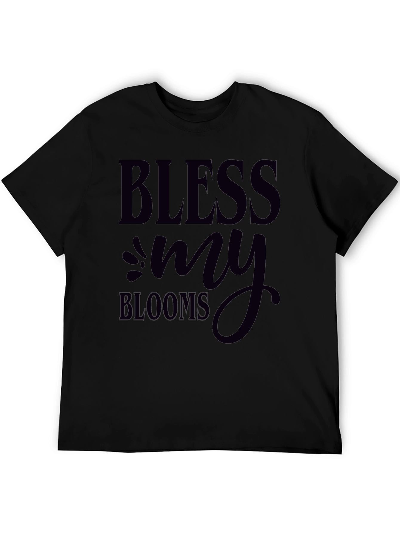 Bless My Blooms Graphic Tee Black