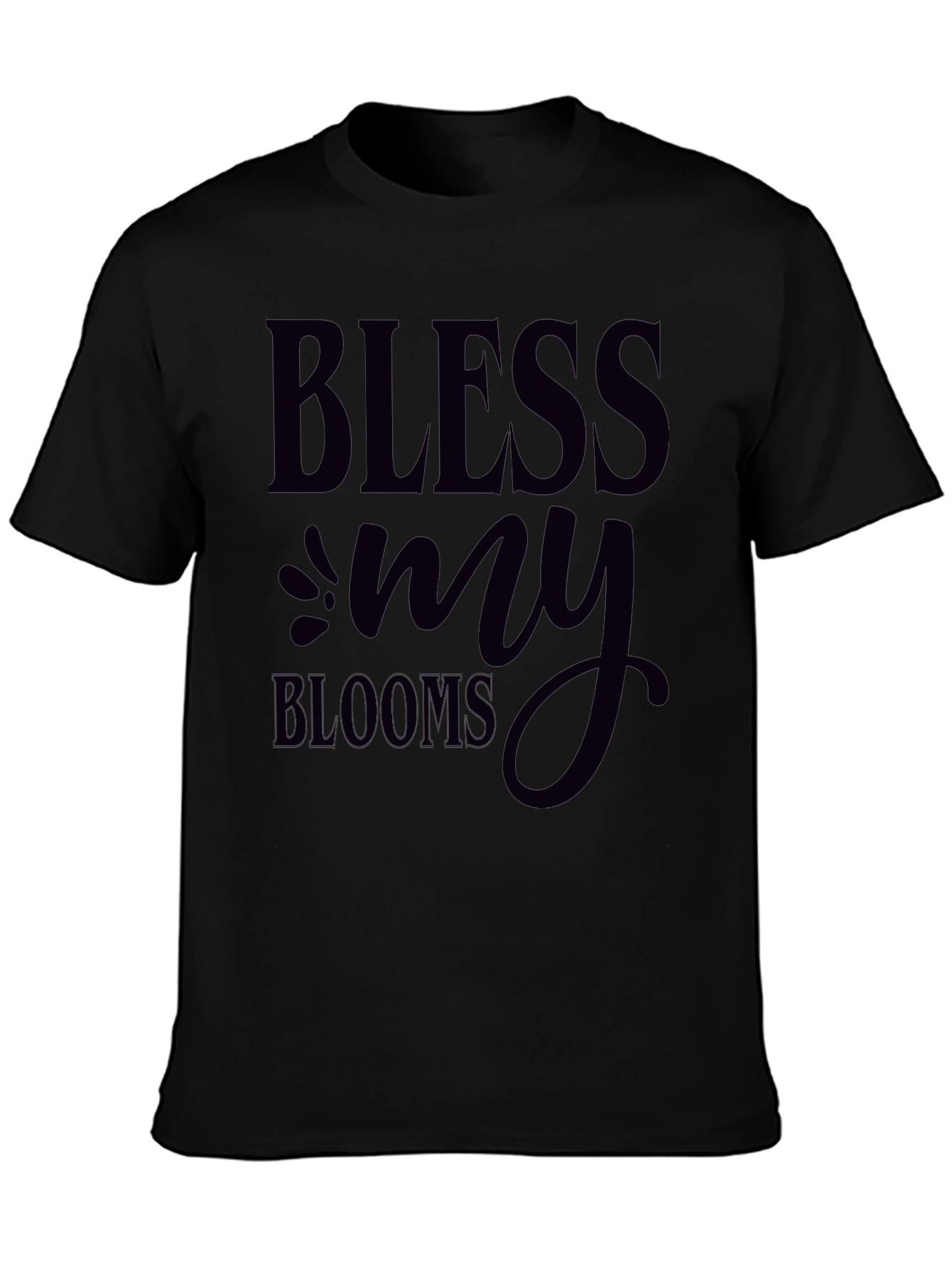 Bless My Blooms Graphic Tee Black