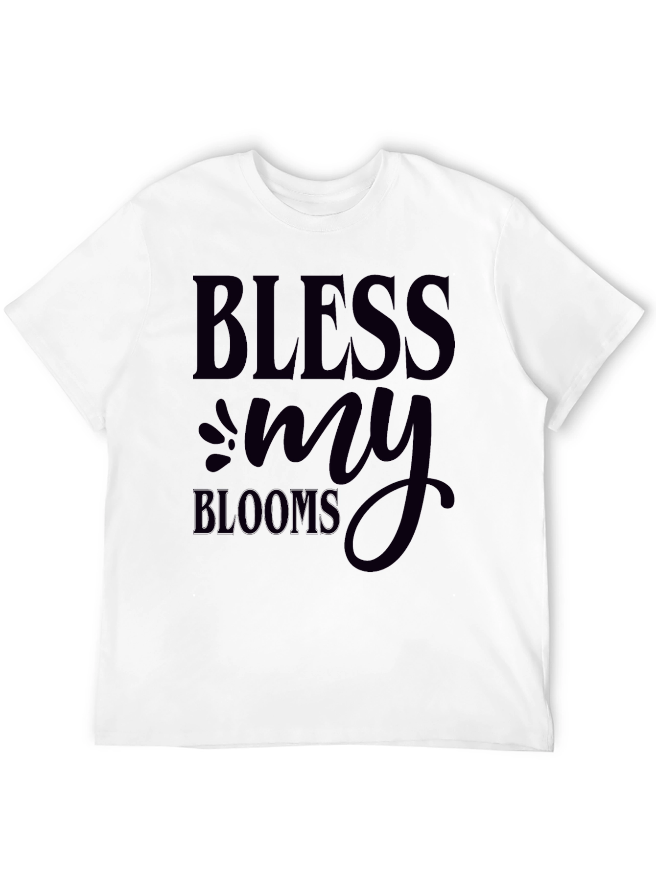 Bless My Blooms Graphic Tee Black