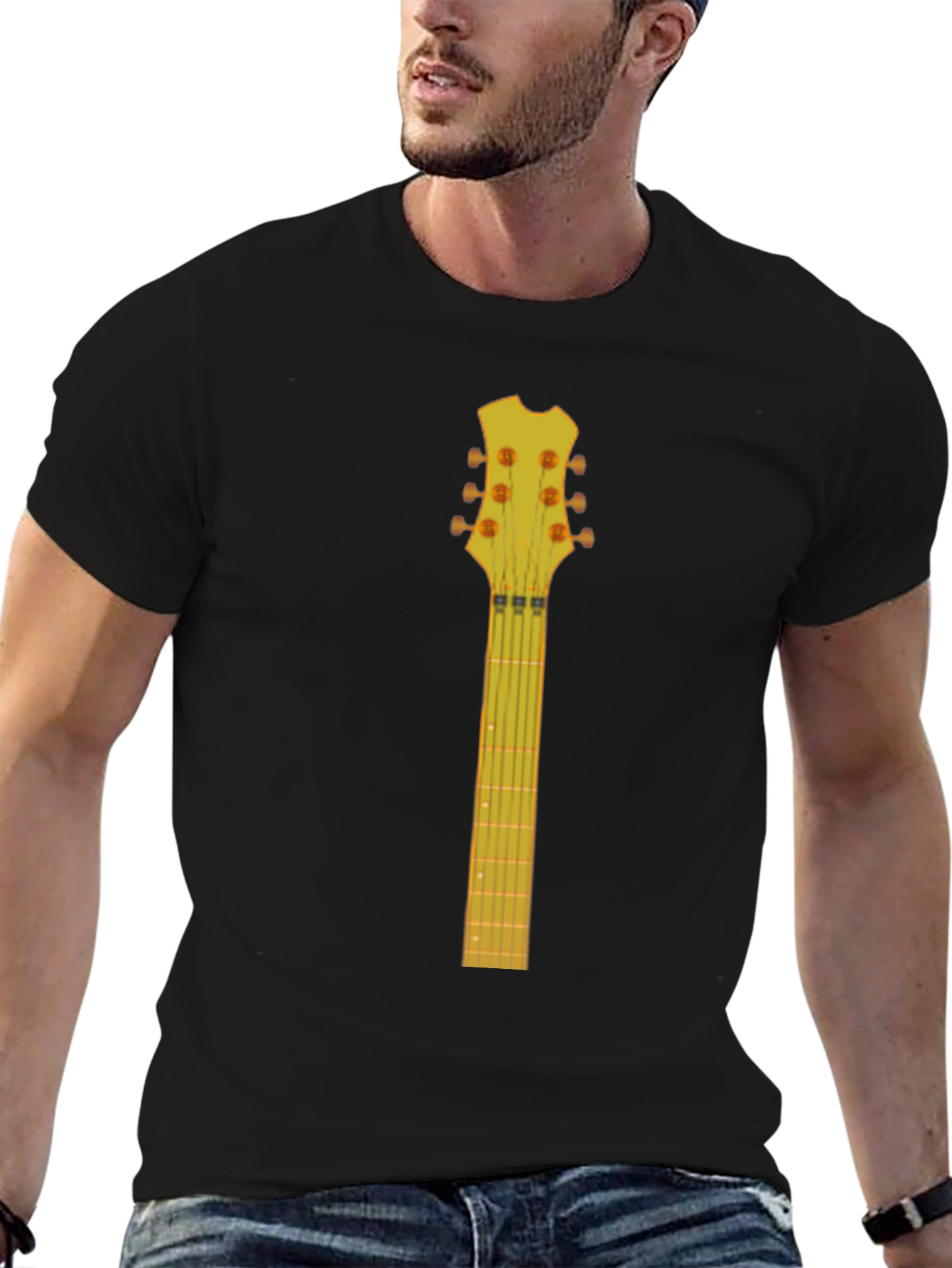 Guitar Neck Graphic T-Shirt - Music Lover Tee