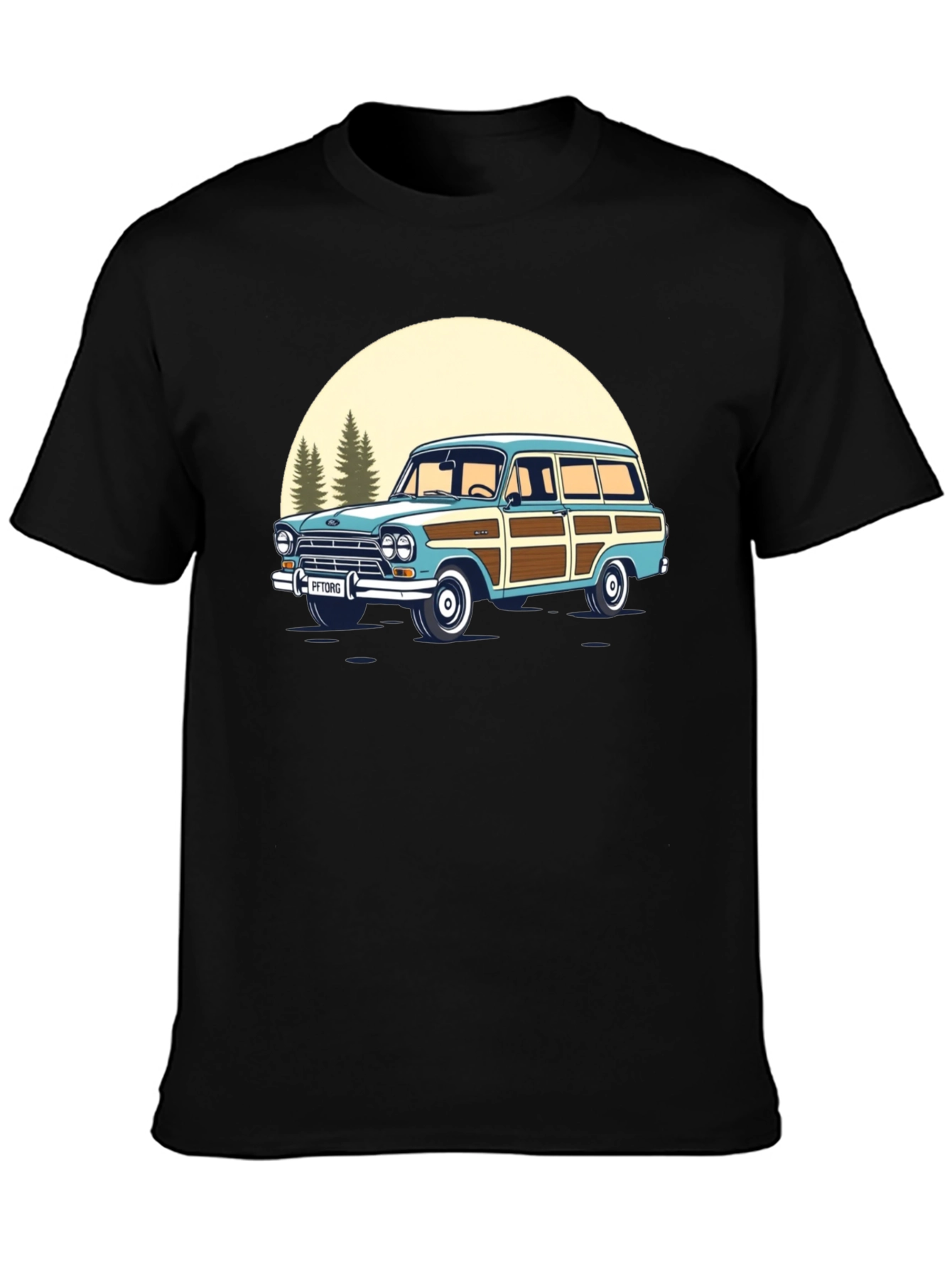 Classic Car Graphic Tee - Mens Black T-Shirt