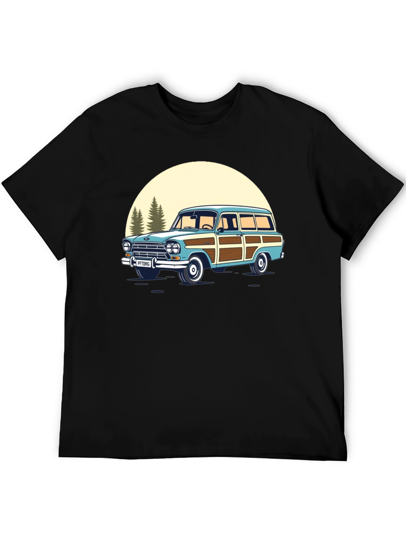 Classic Car Graphic Tee - Mens Black T-Shirt