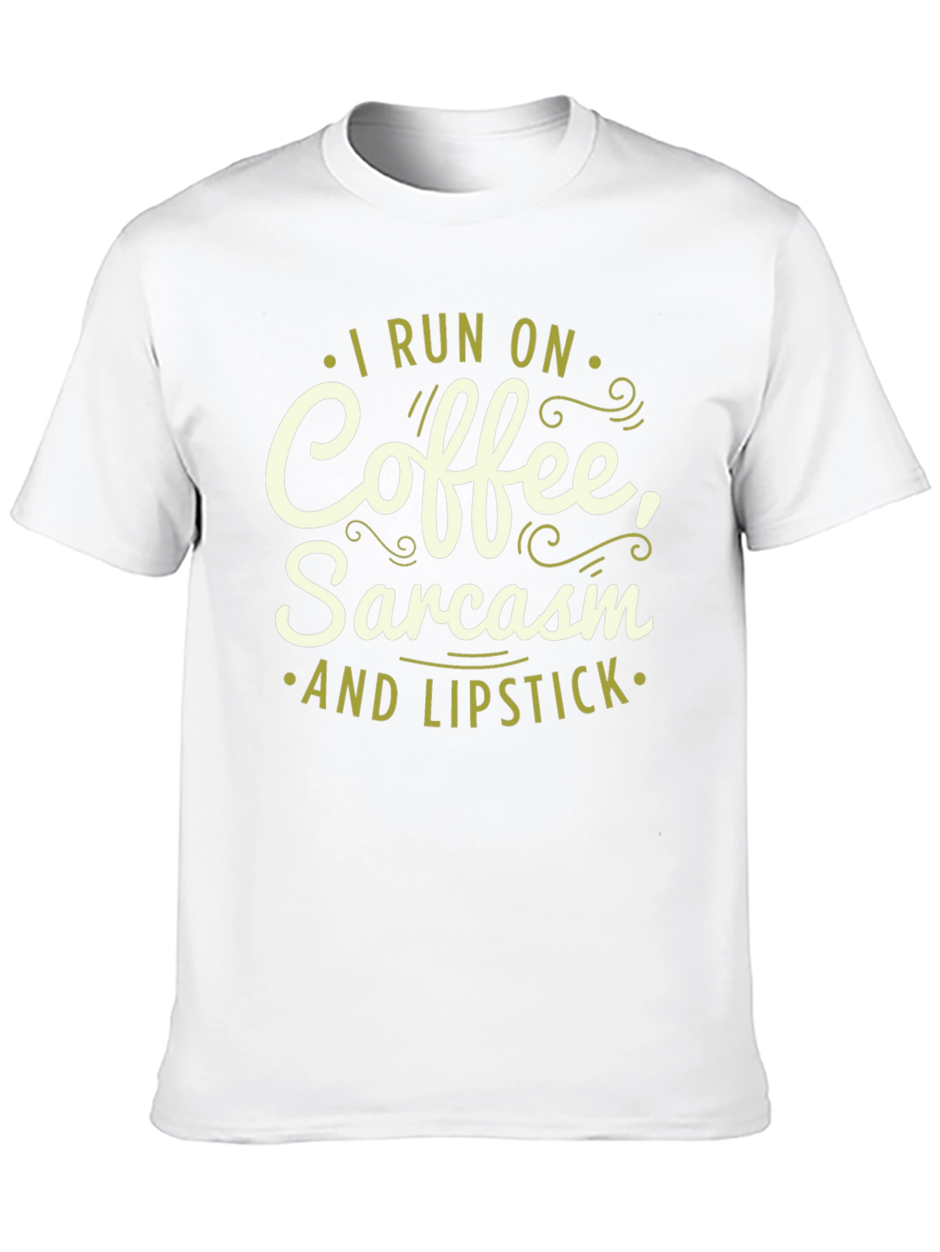 Coffee Sarcasm Lipstick T-Shirt